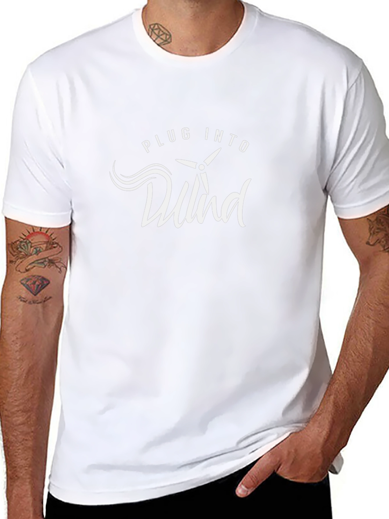 Plug Into Wind Black T-Shirt