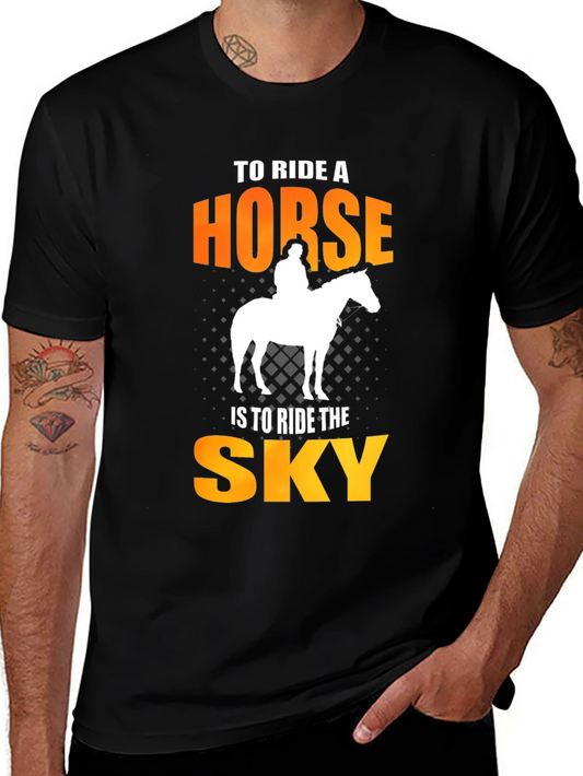 To Ride A Horse Is To Ride The Sky Black T-Shirt