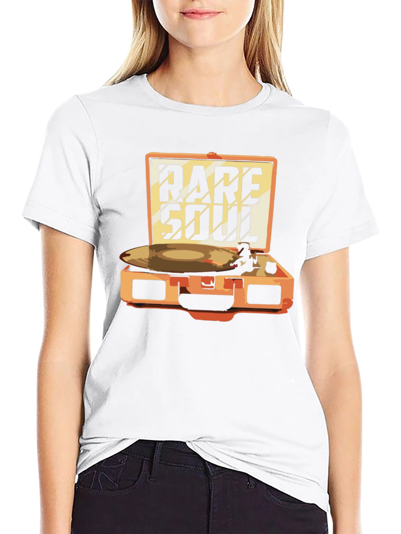Rare Soul Turntable Graphic Tee - Music Lovers Shirt