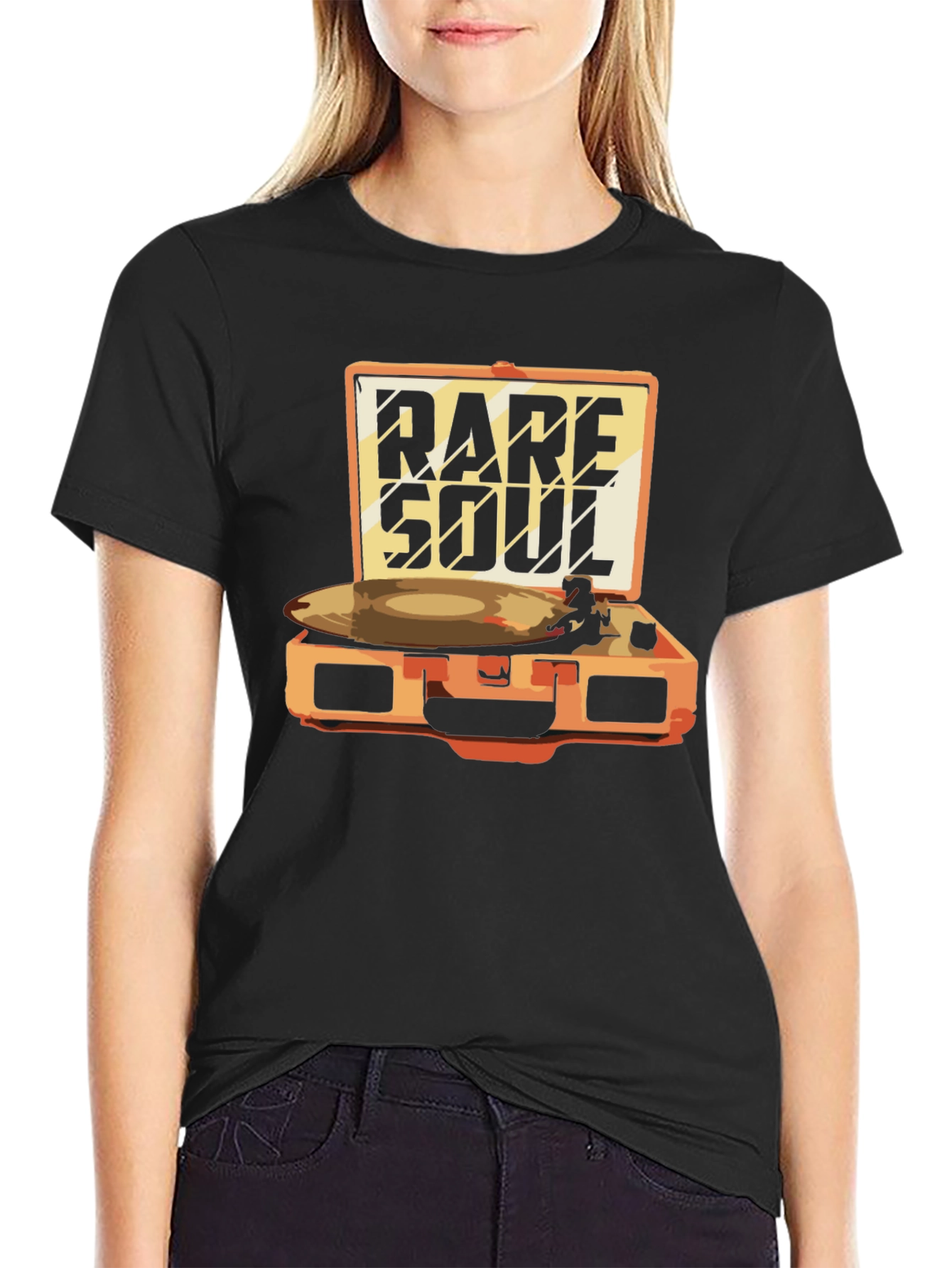 Rare Soul Turntable Graphic Tee - Music Lovers Shirt