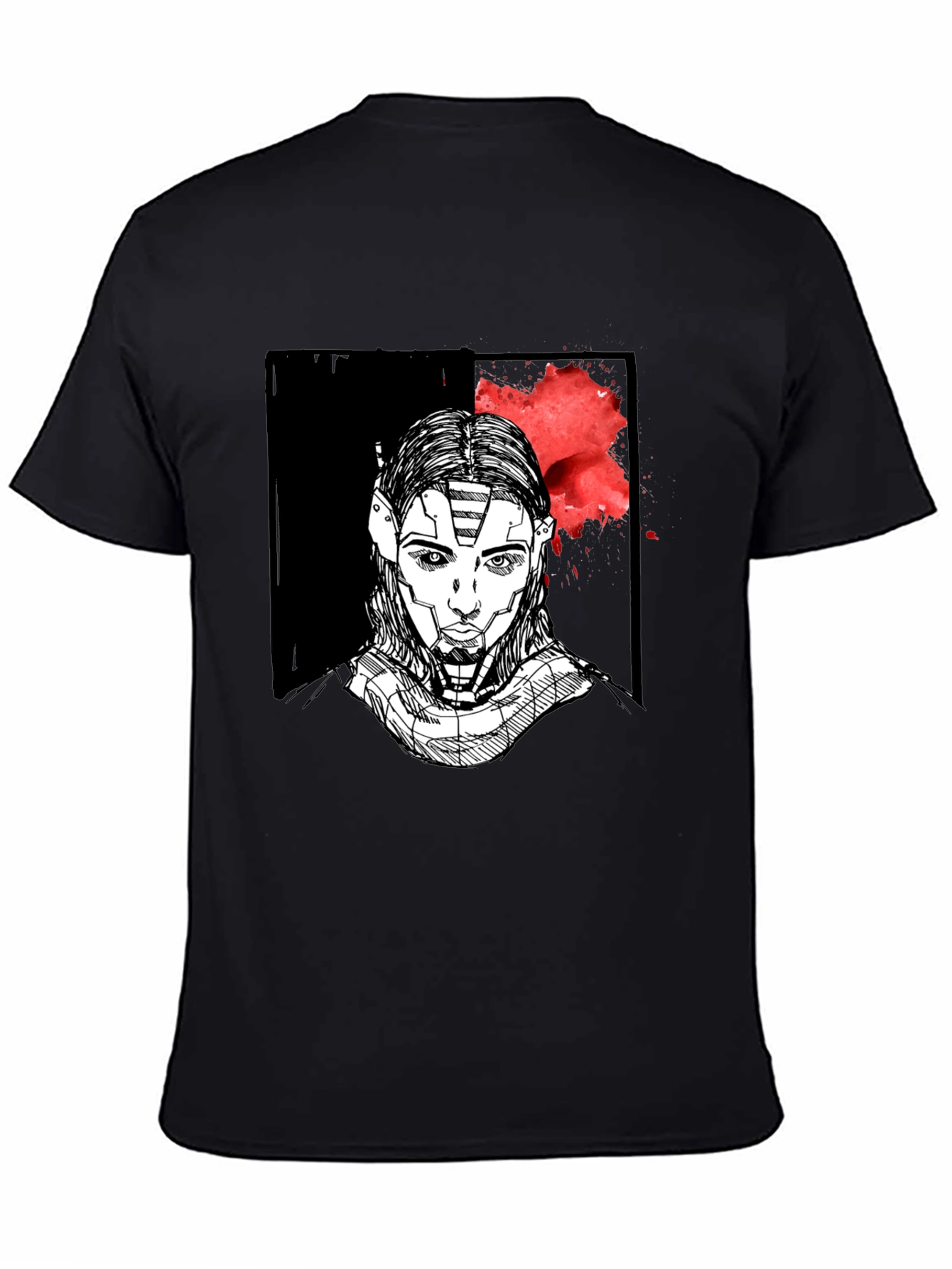 Cyberpunk Portrait Graphic T-Shirt