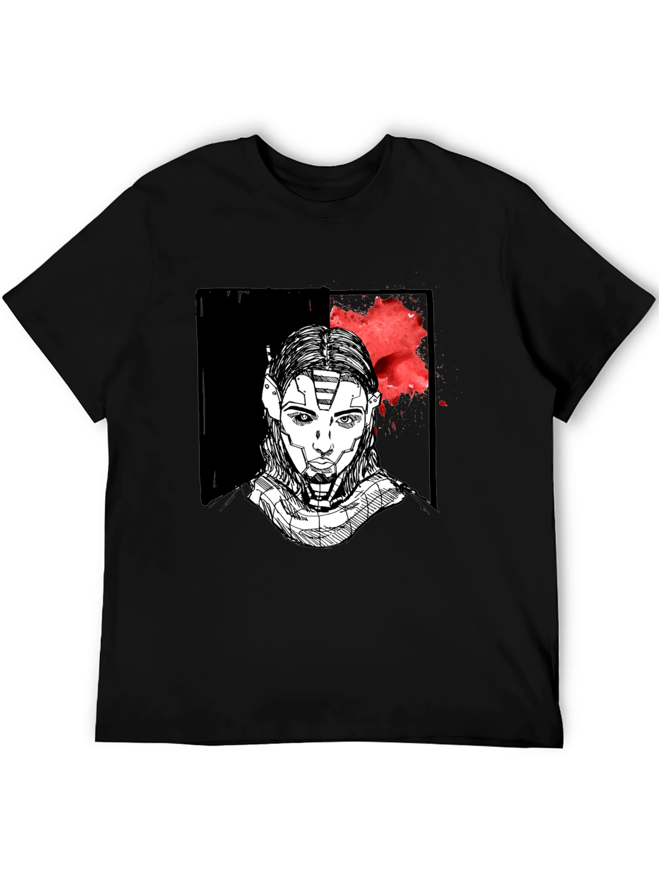 Cyberpunk Portrait Graphic T-Shirt