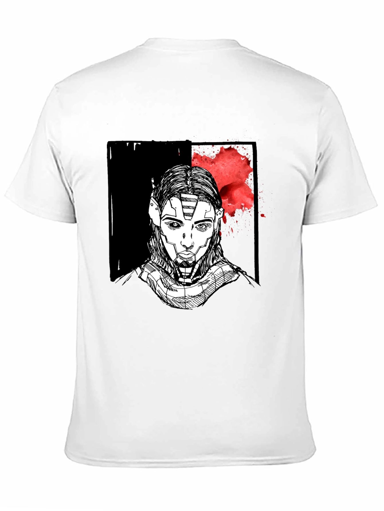 Cyberpunk Portrait Graphic T-Shirt