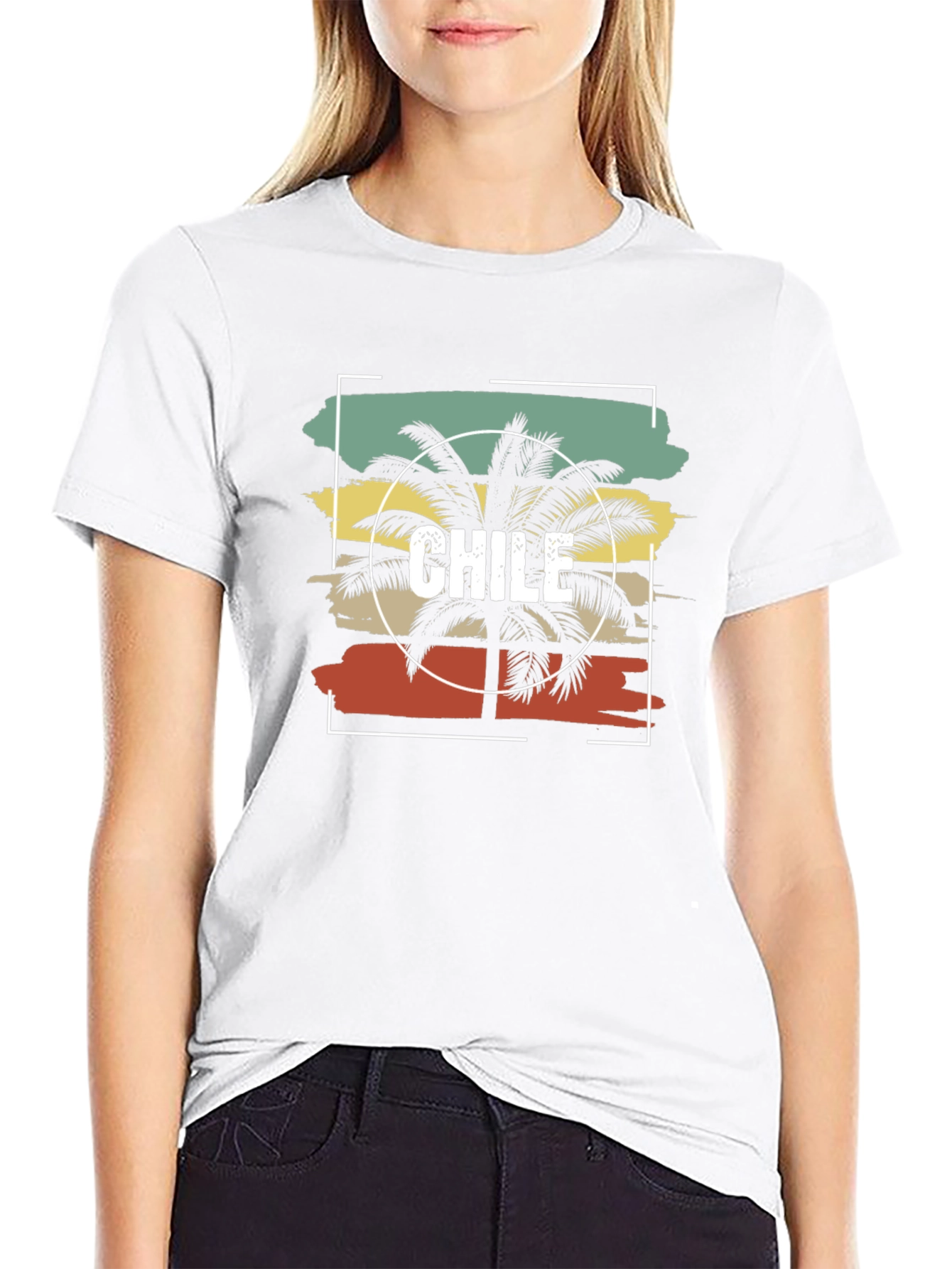 Chile Palm Tree T-Shirt - Retro Style