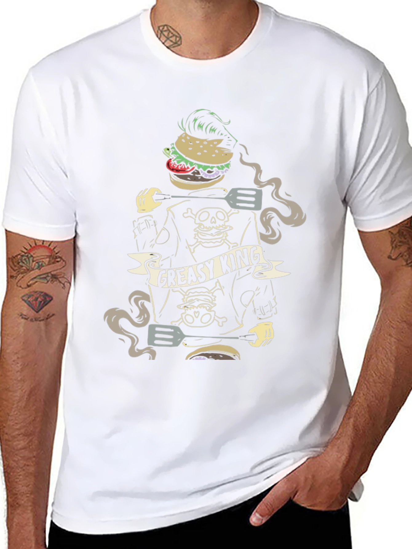 Greasy King Burger Graphic T-Shirt