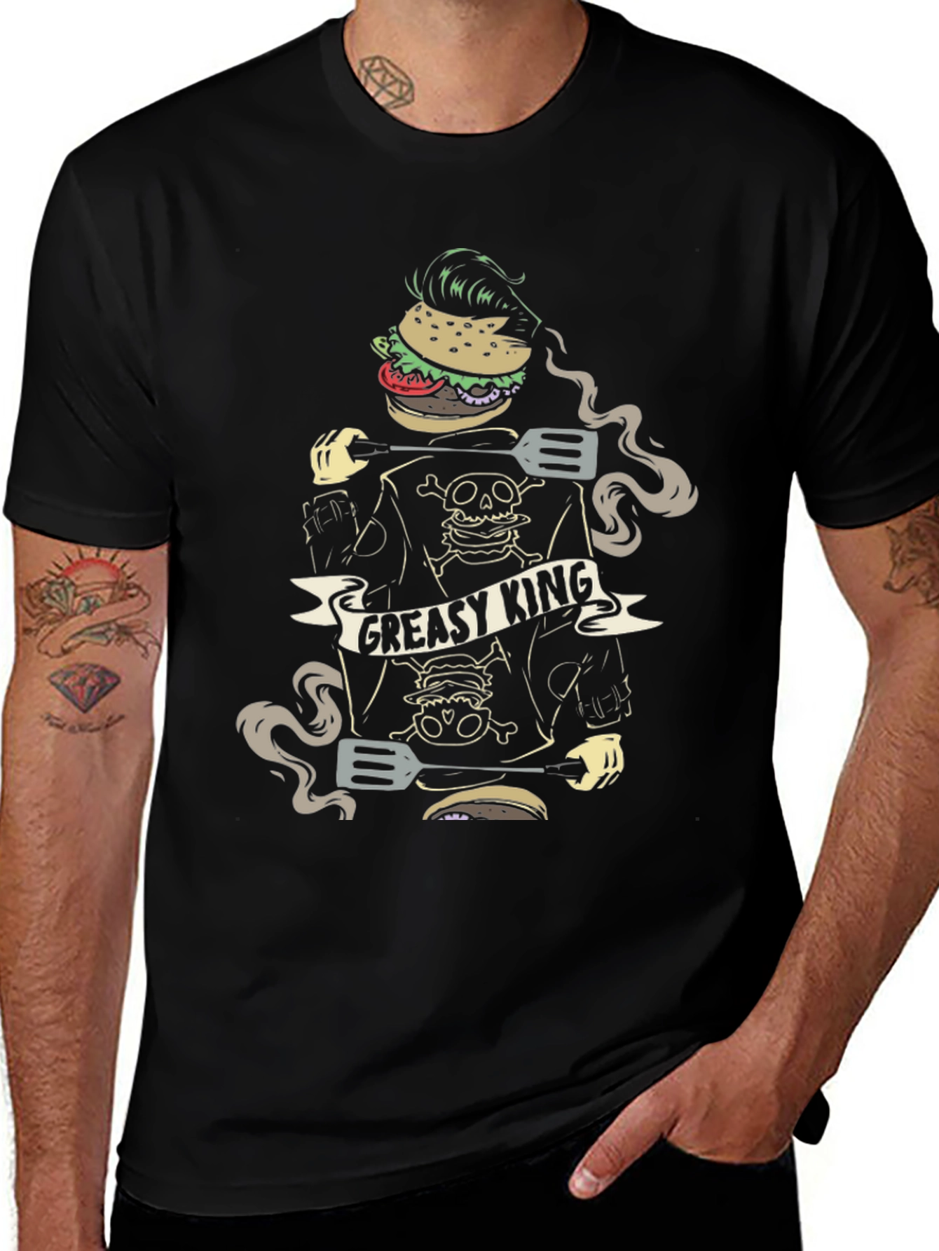 Greasy King Burger Graphic T-Shirt