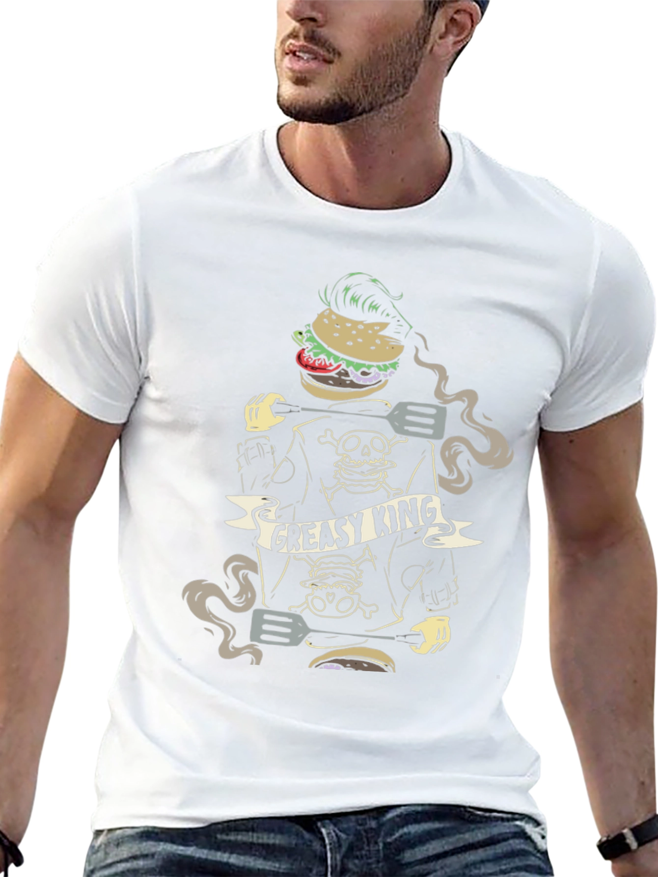 Greasy King Burger Graphic T-Shirt