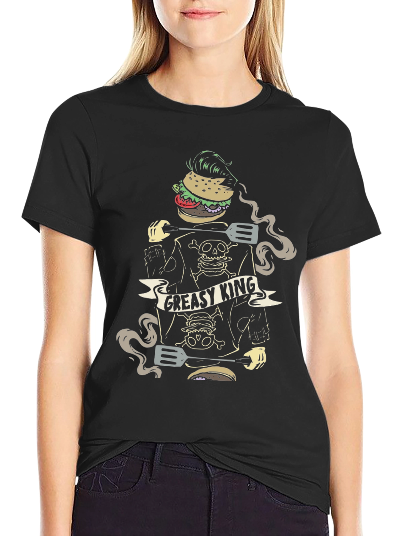 Greasy King Burger Graphic T-Shirt