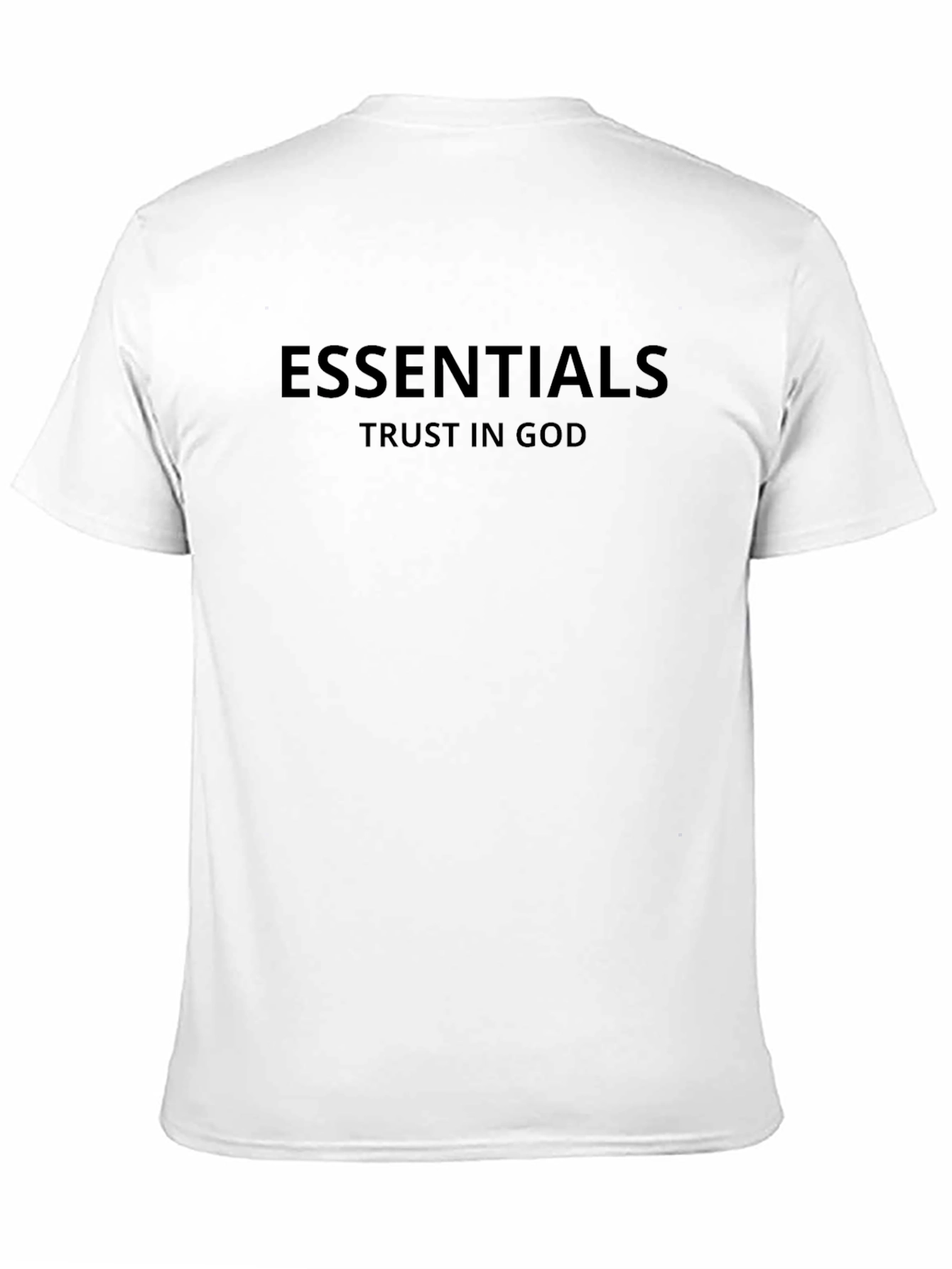 Essentials Trust in God Black Graphic Tee