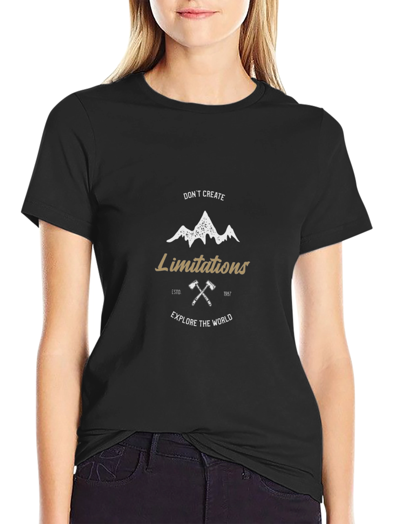 Motivational Mountain Adventure Graphic Tee