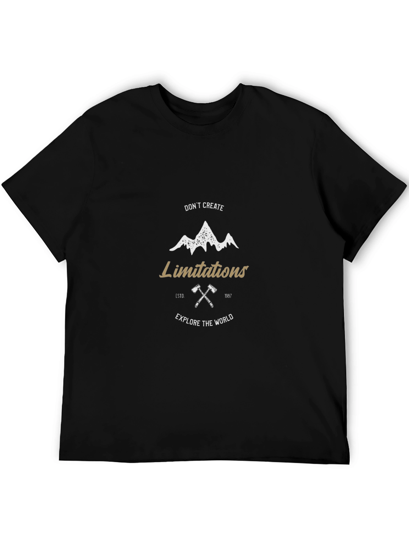 Motivational Mountain Adventure Graphic Tee