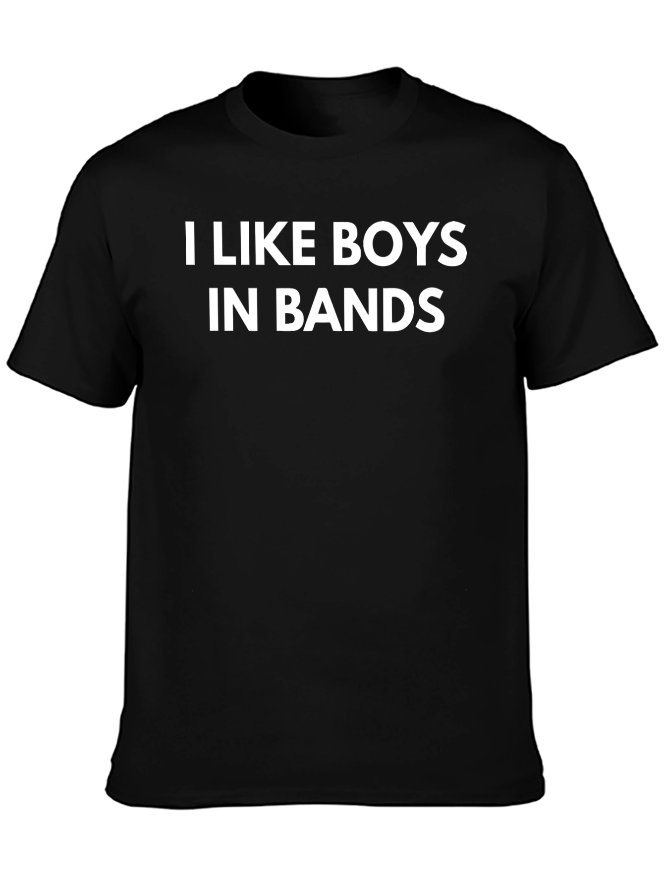 I Like Boys in Bands Black T-Shirt