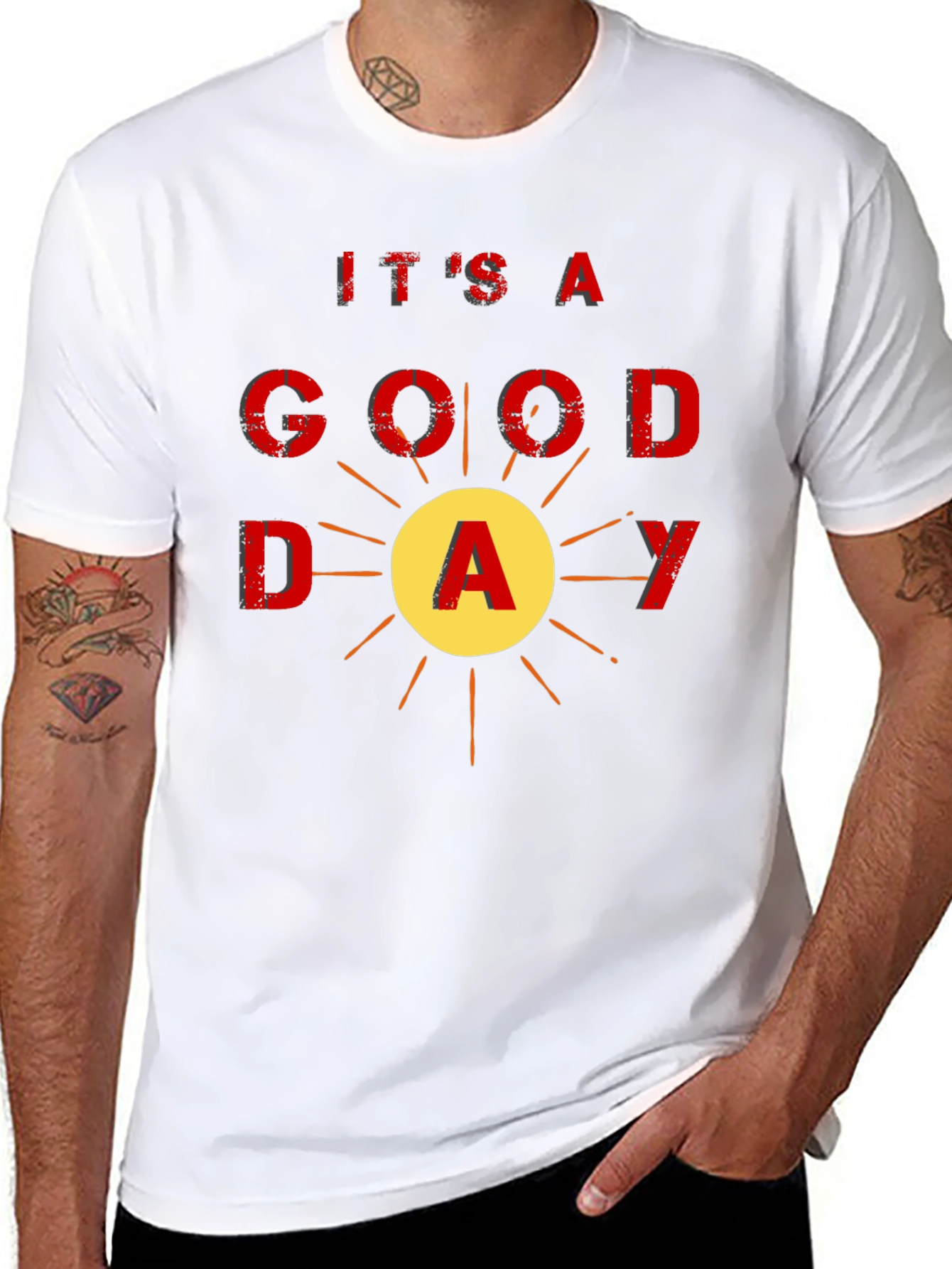 Its A Good Day Black Graphic Tee