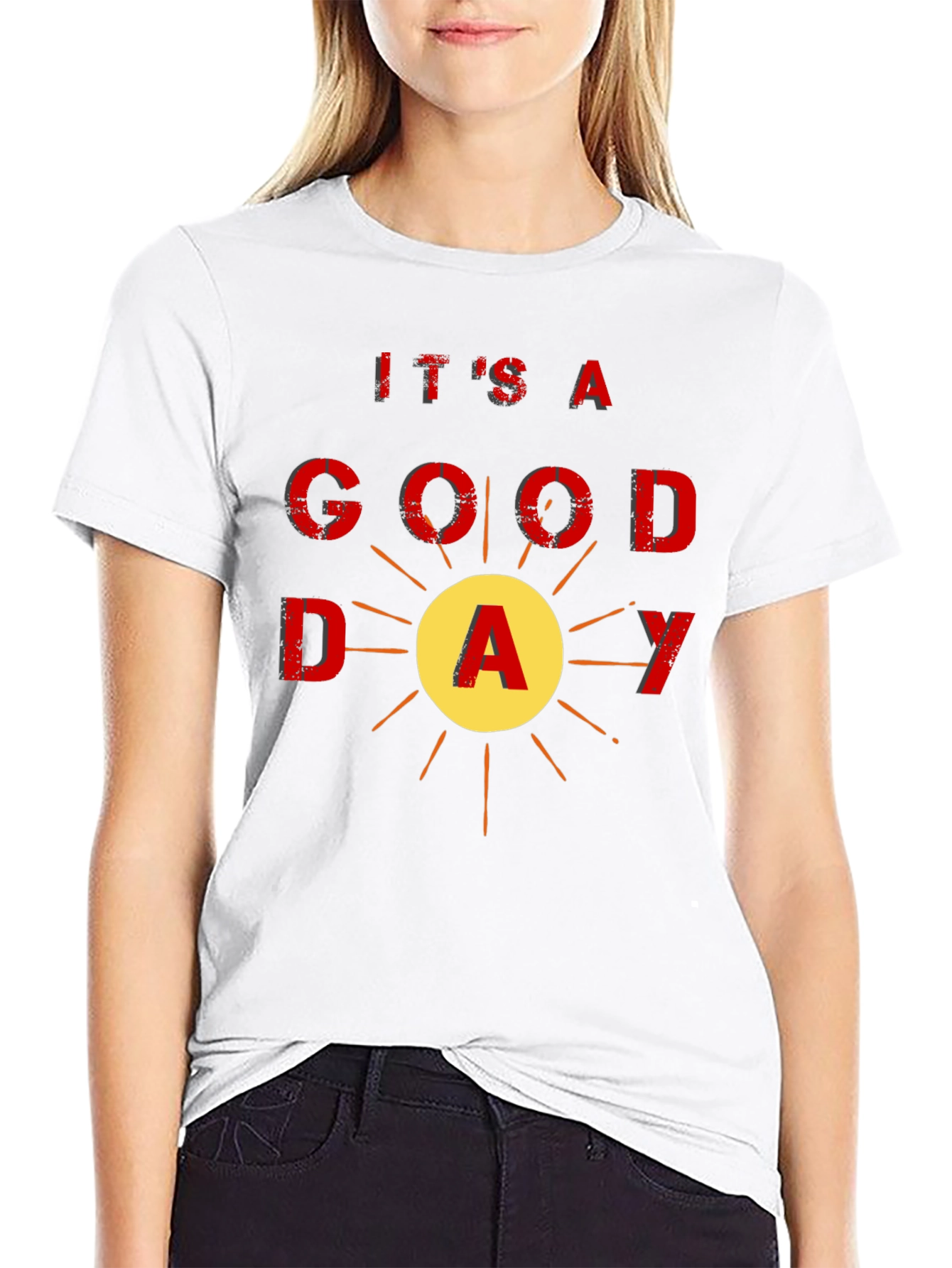Its A Good Day Black Graphic Tee