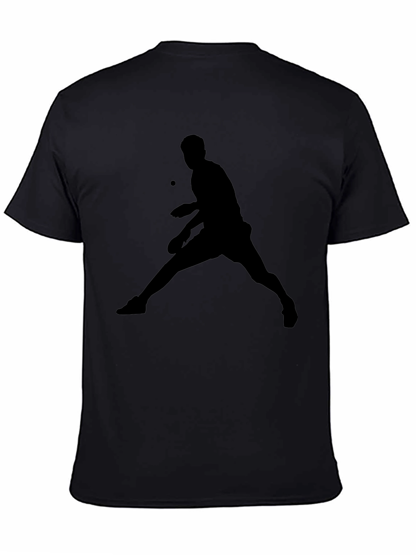 Black Table Tennis Graphic Tee
