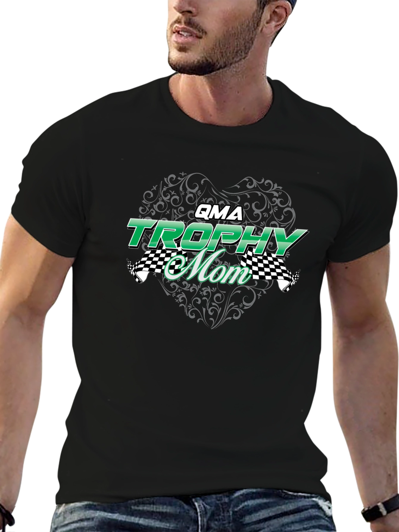 QMA Trophy Mom Black T-Shirt