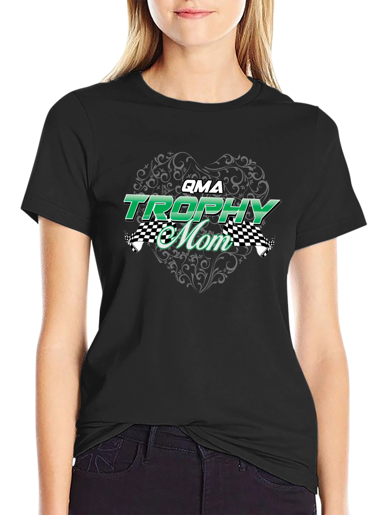 QMA Trophy Mom Black T-Shirt