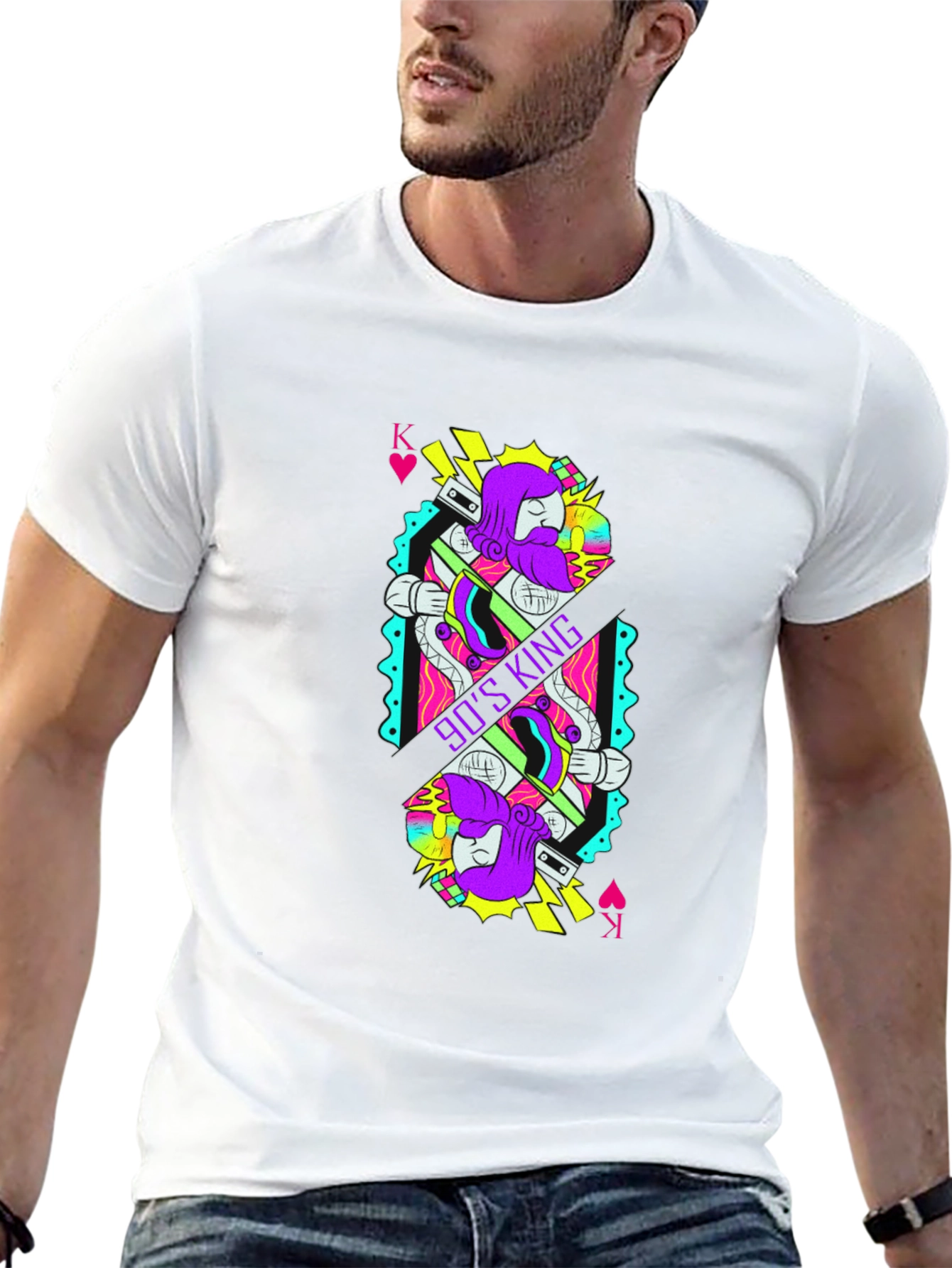 90s King Graphic Tee - Retro Nostalgia Shirt