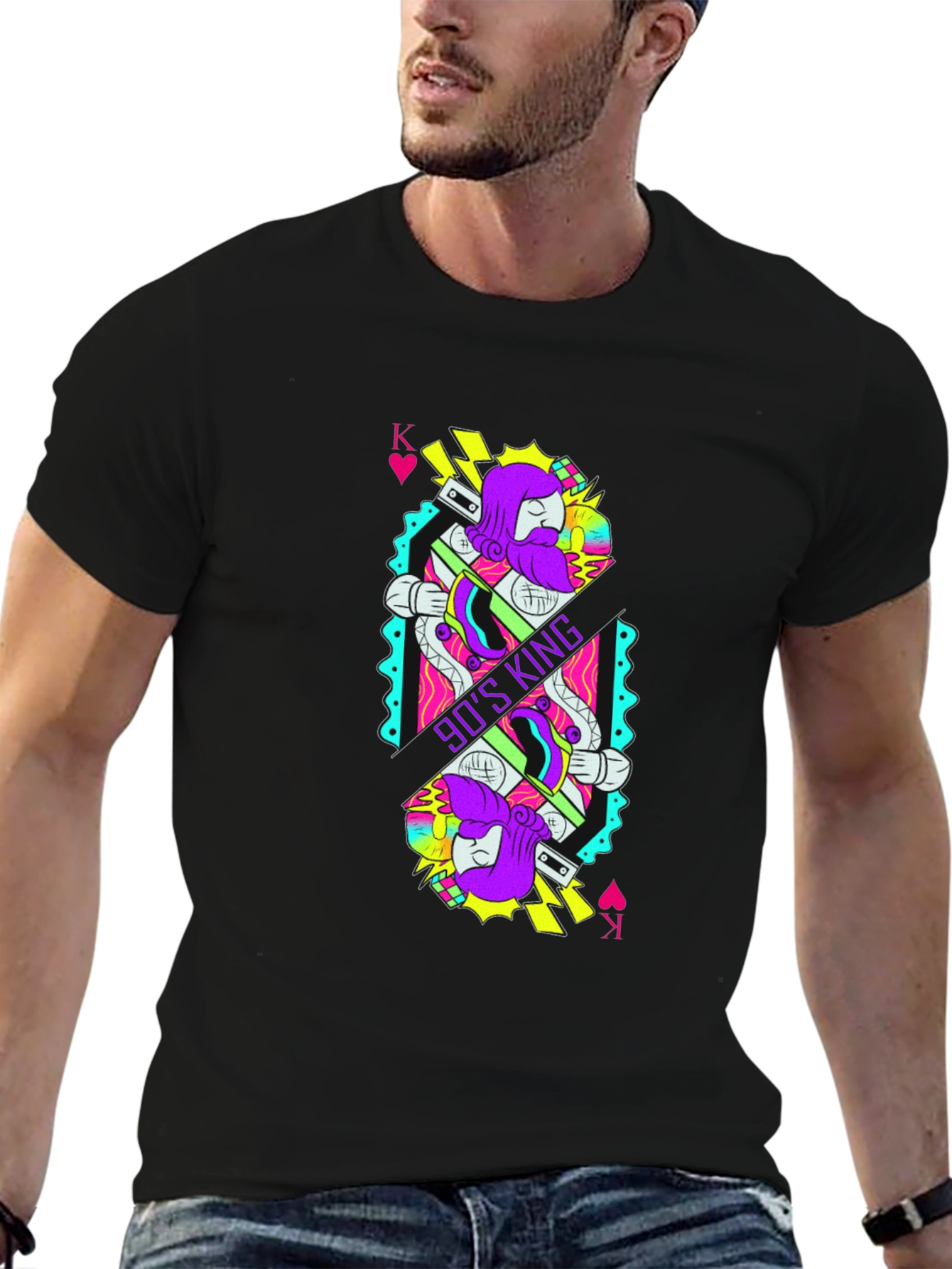 90s King Graphic Tee - Retro Nostalgia Shirt