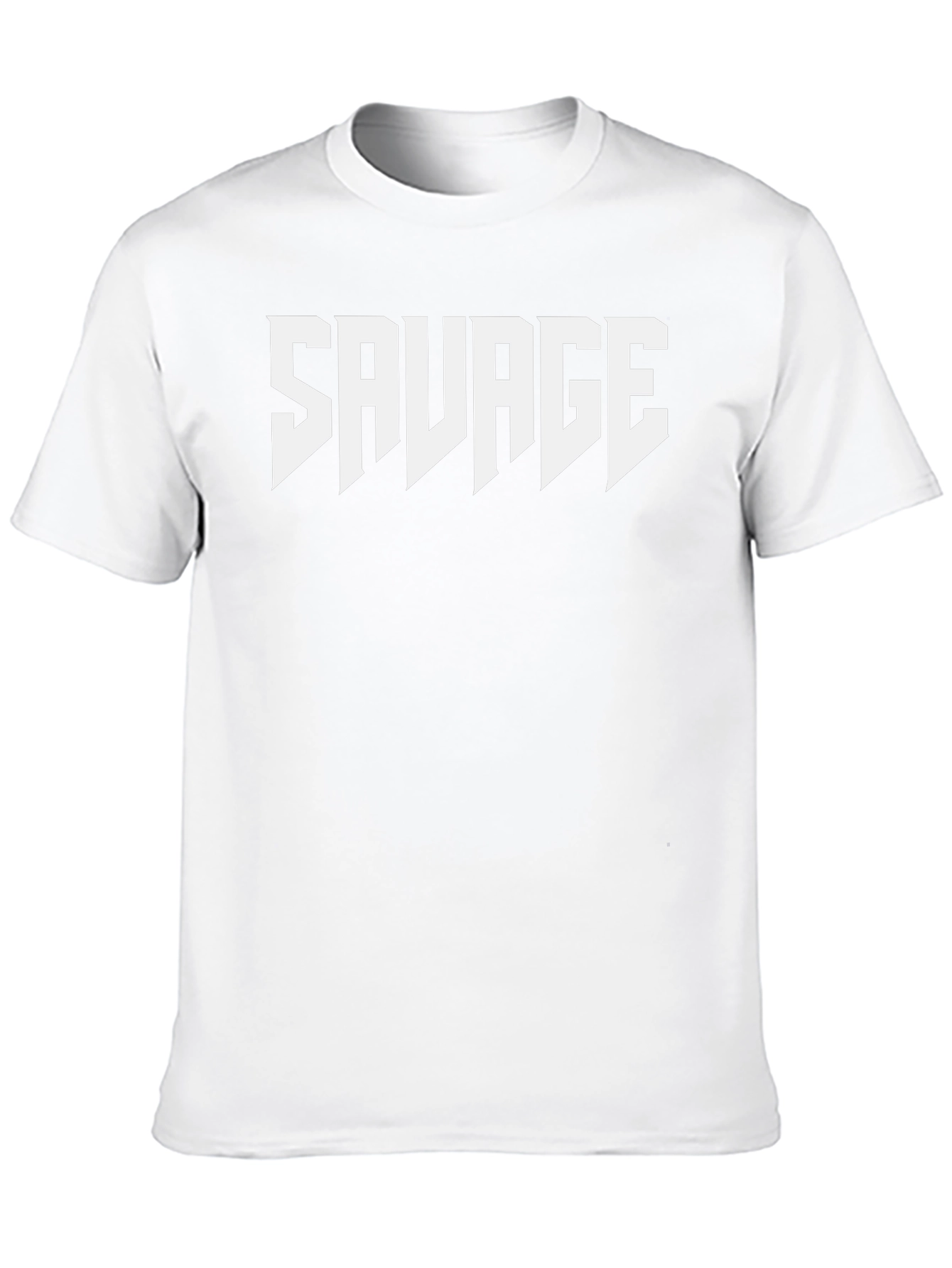 Mens Black Graphic Tee - Savage Print