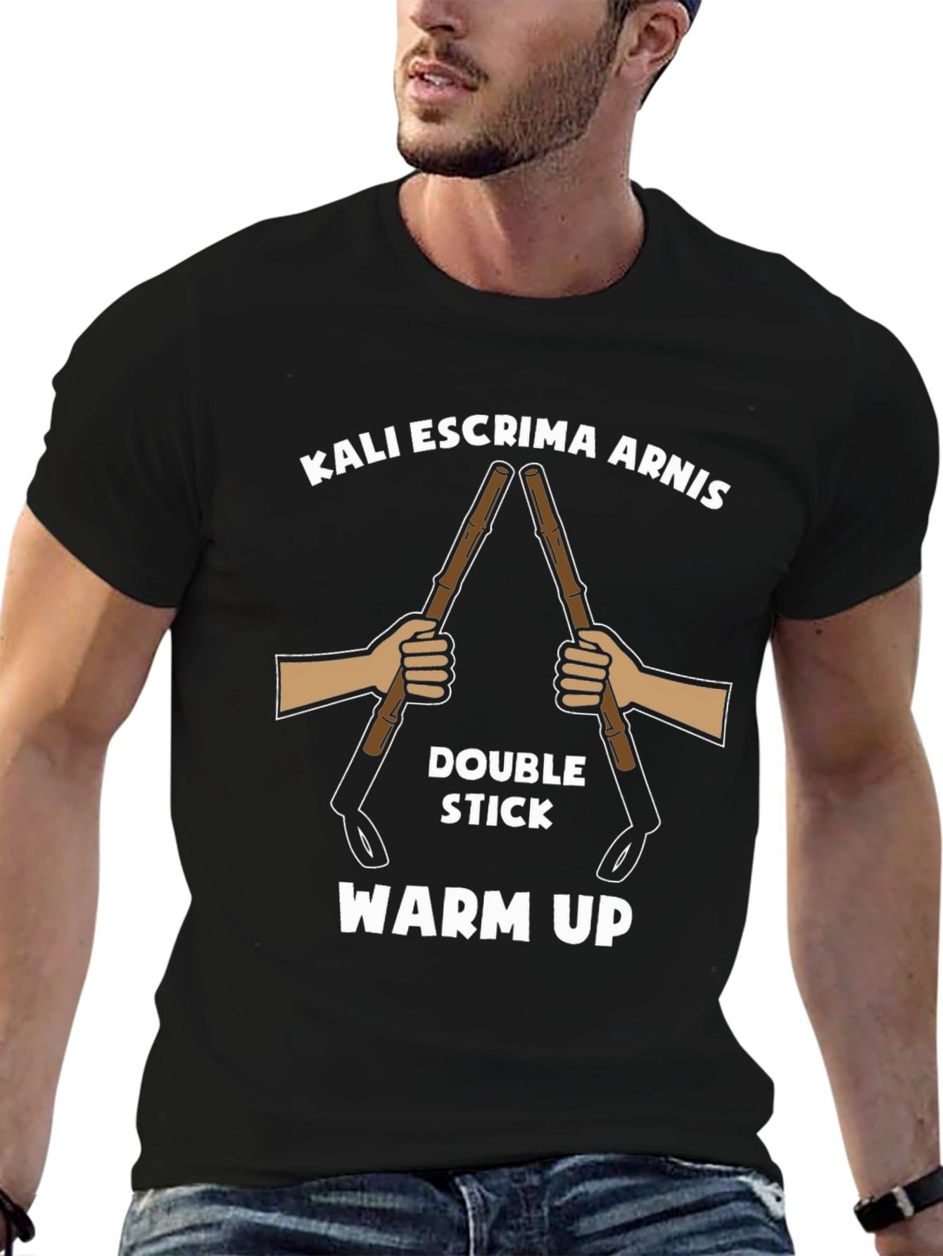 Kali Escrima Arnis Double Stick Martial Arts T-Shirt