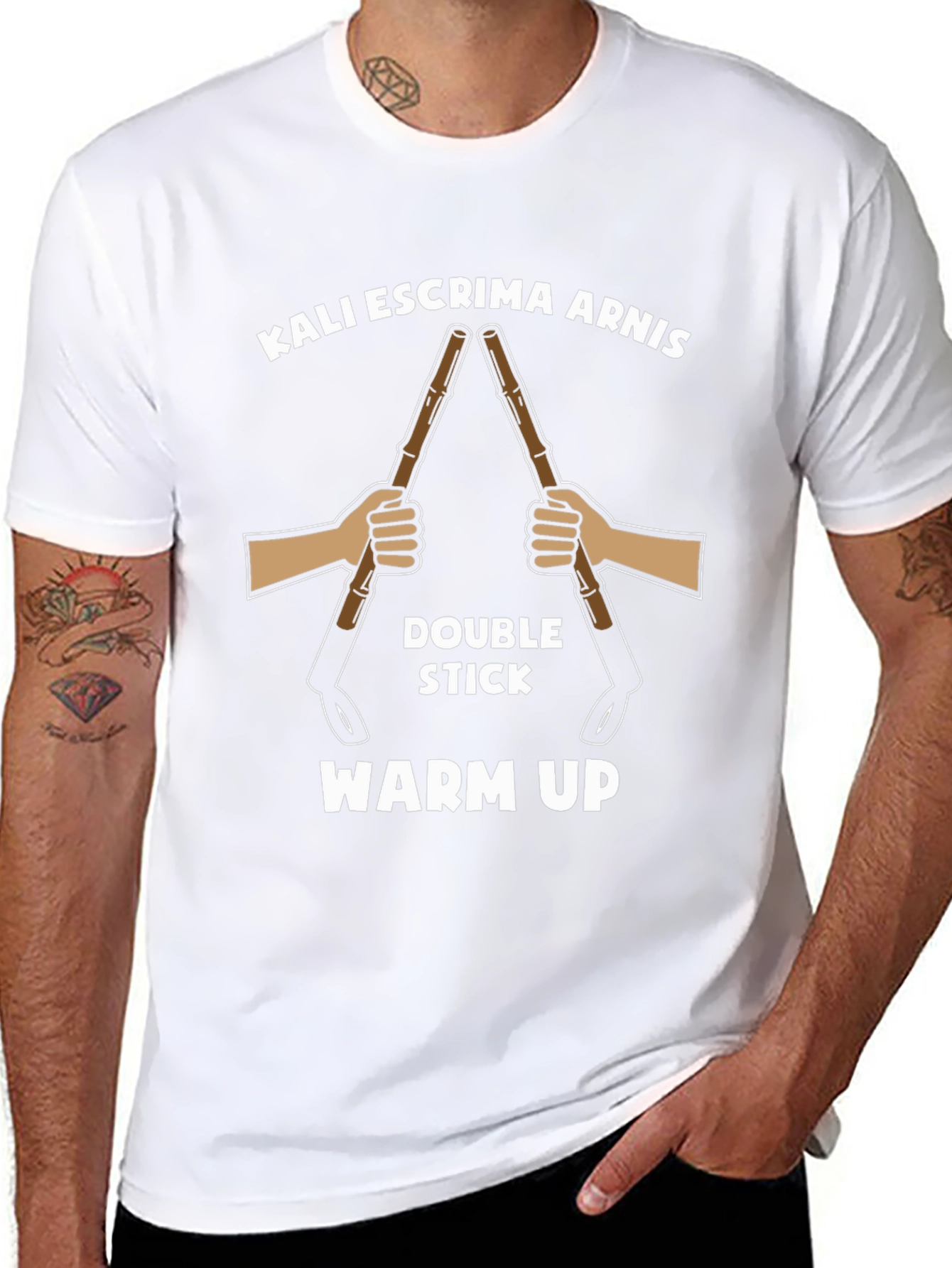 Kali Escrima Arnis Double Stick Martial Arts T-Shirt