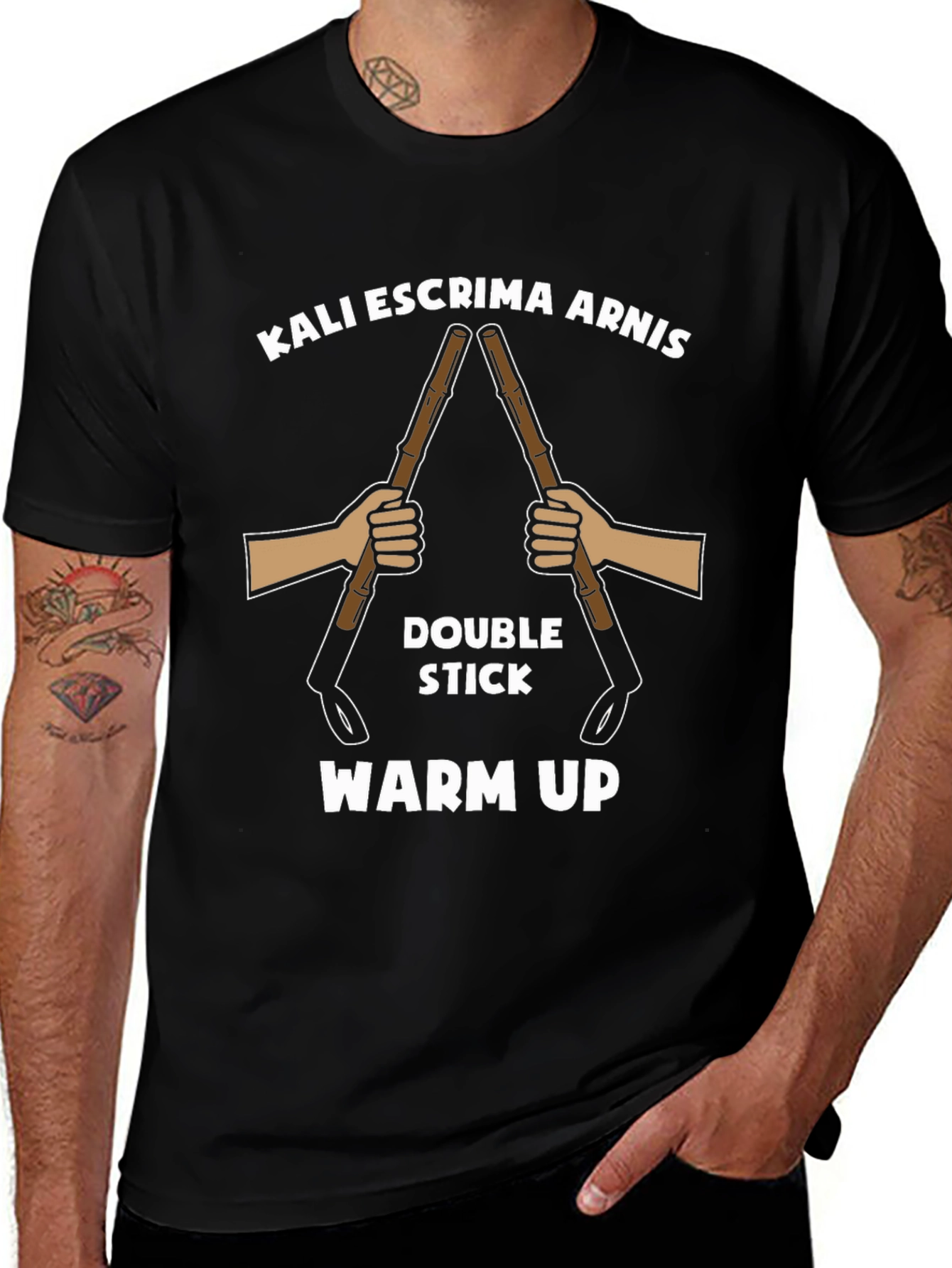 Kali Escrima Arnis Double Stick Martial Arts T-Shirt