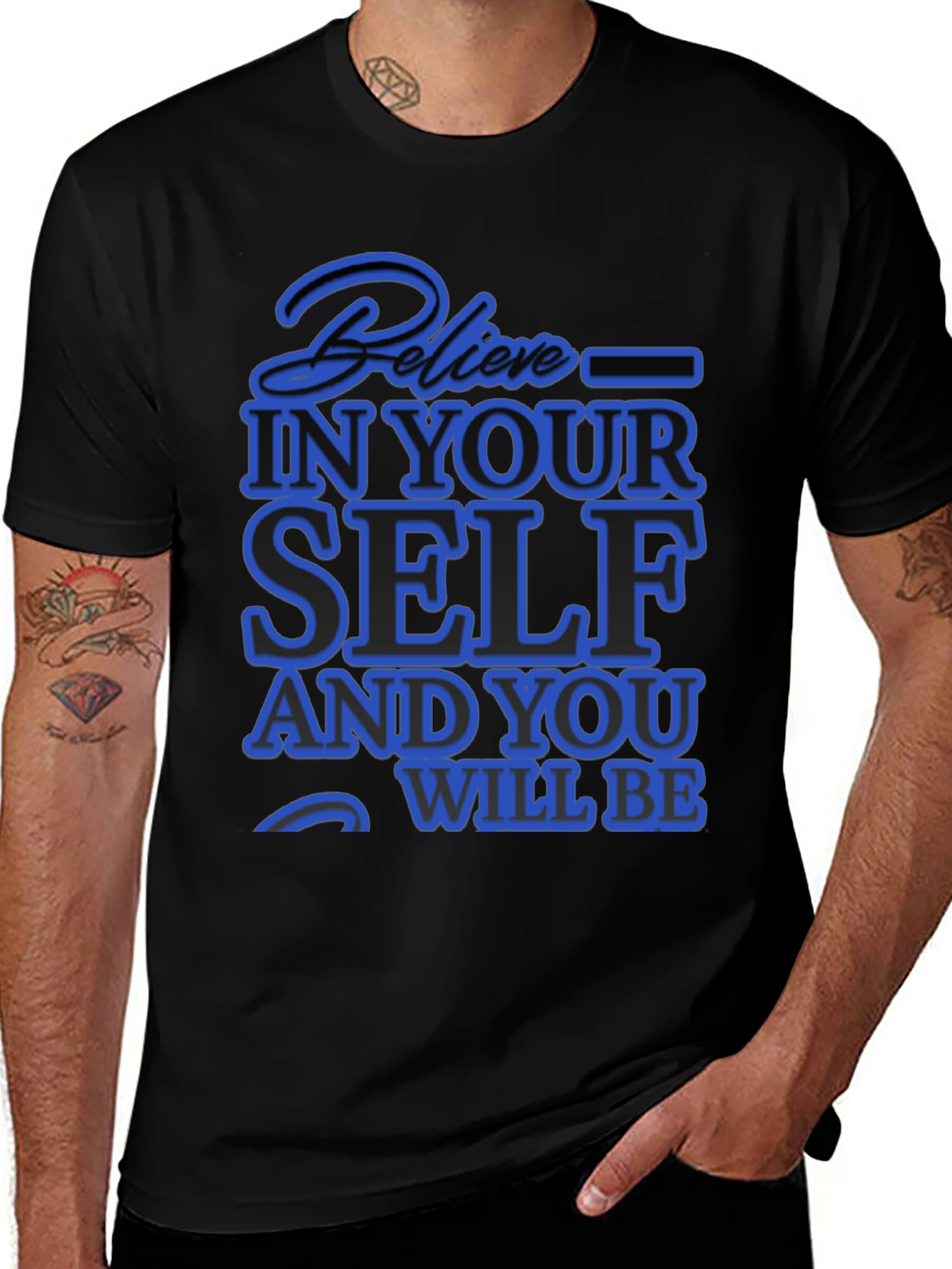 Believe In Yourself Graphic T-Shirt - Mens