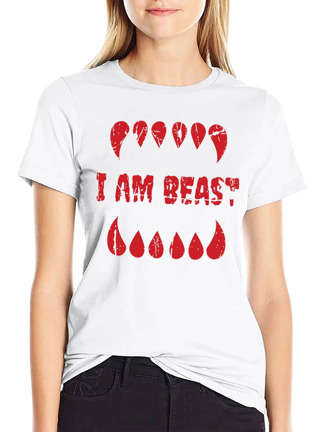 I AM BEAST Graphic T-Shirt - Monster Mouth