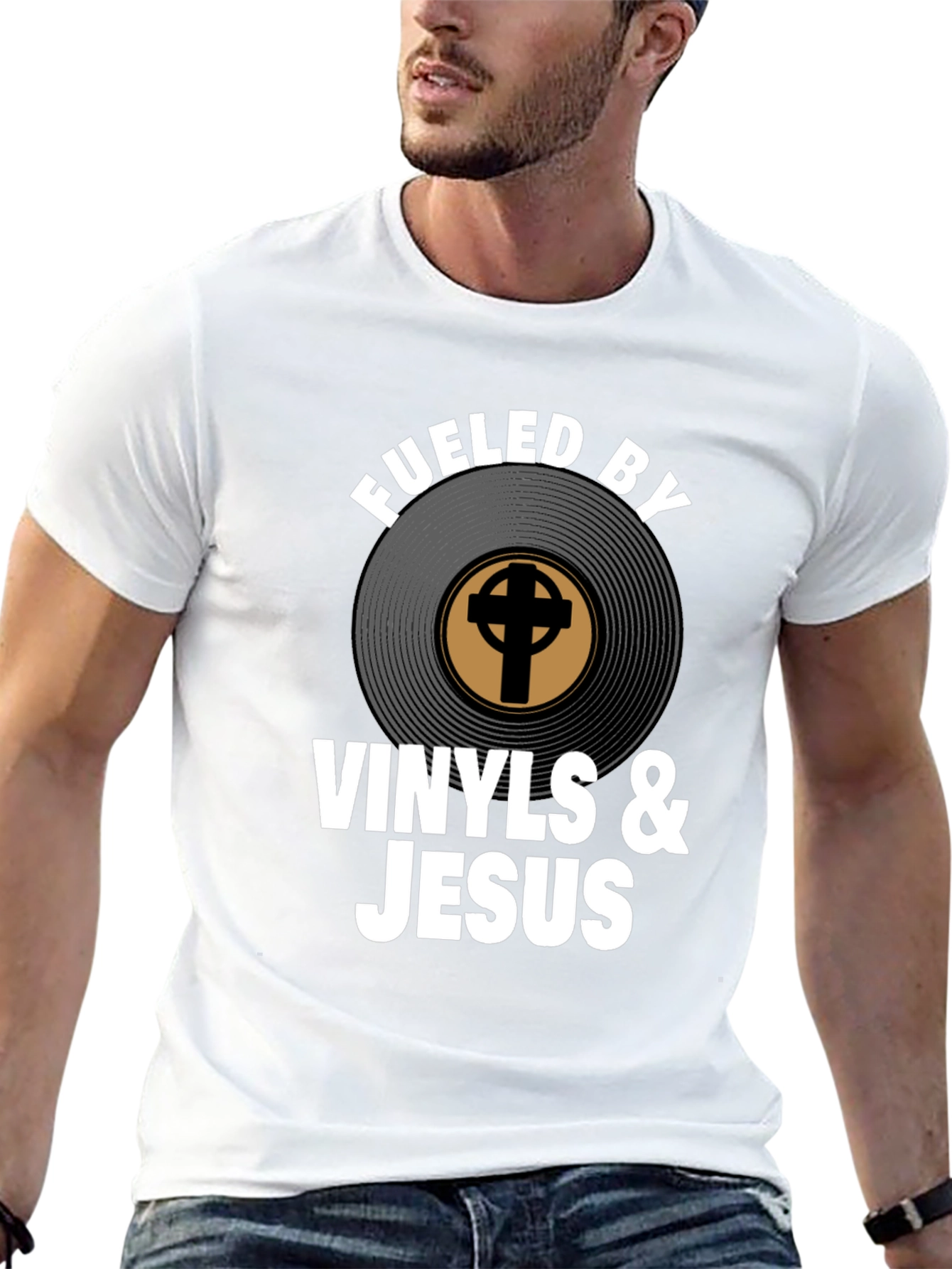Fueled By Vinyls & Jesus T-Shirt