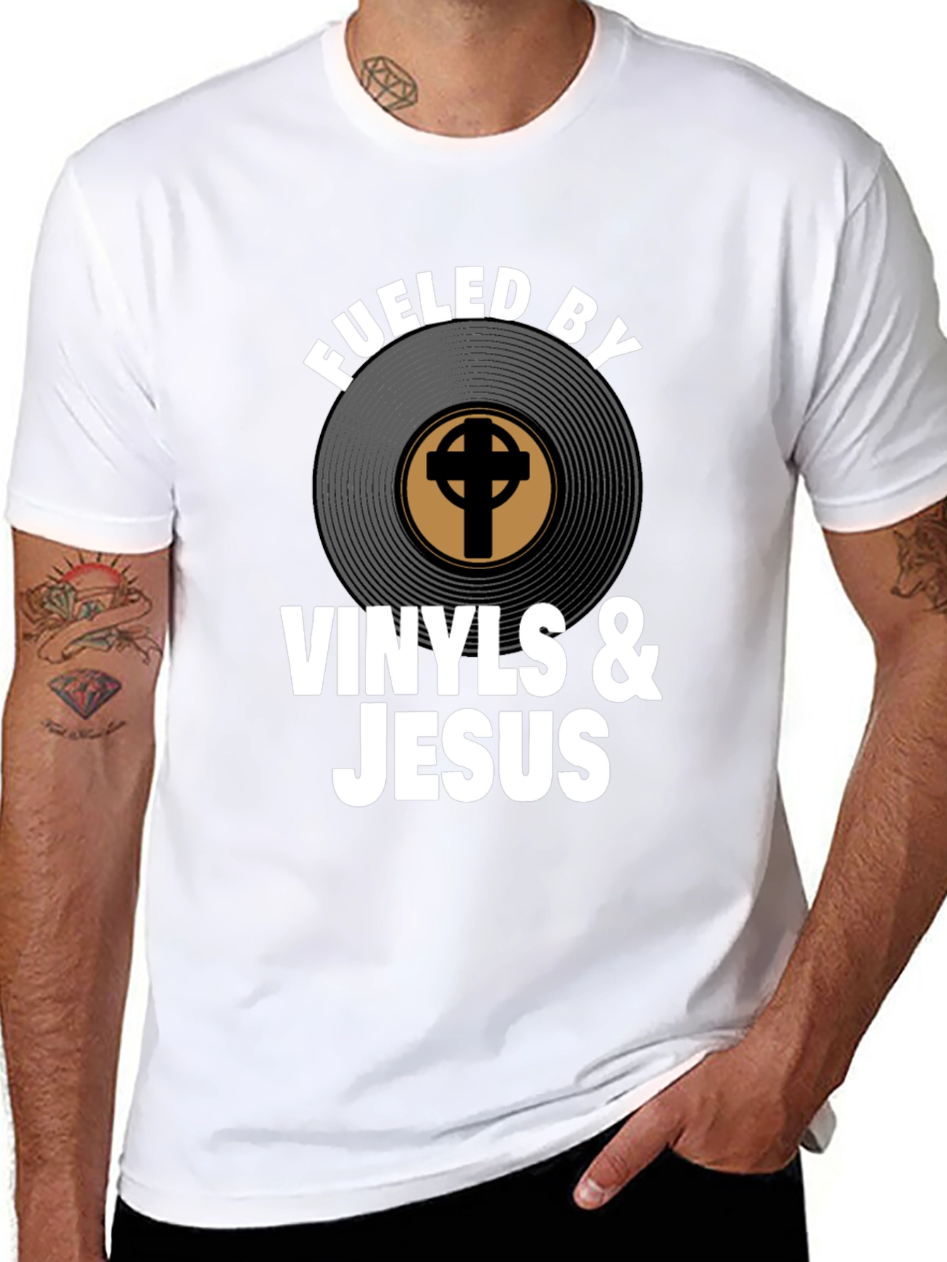 Fueled By Vinyls & Jesus T-Shirt