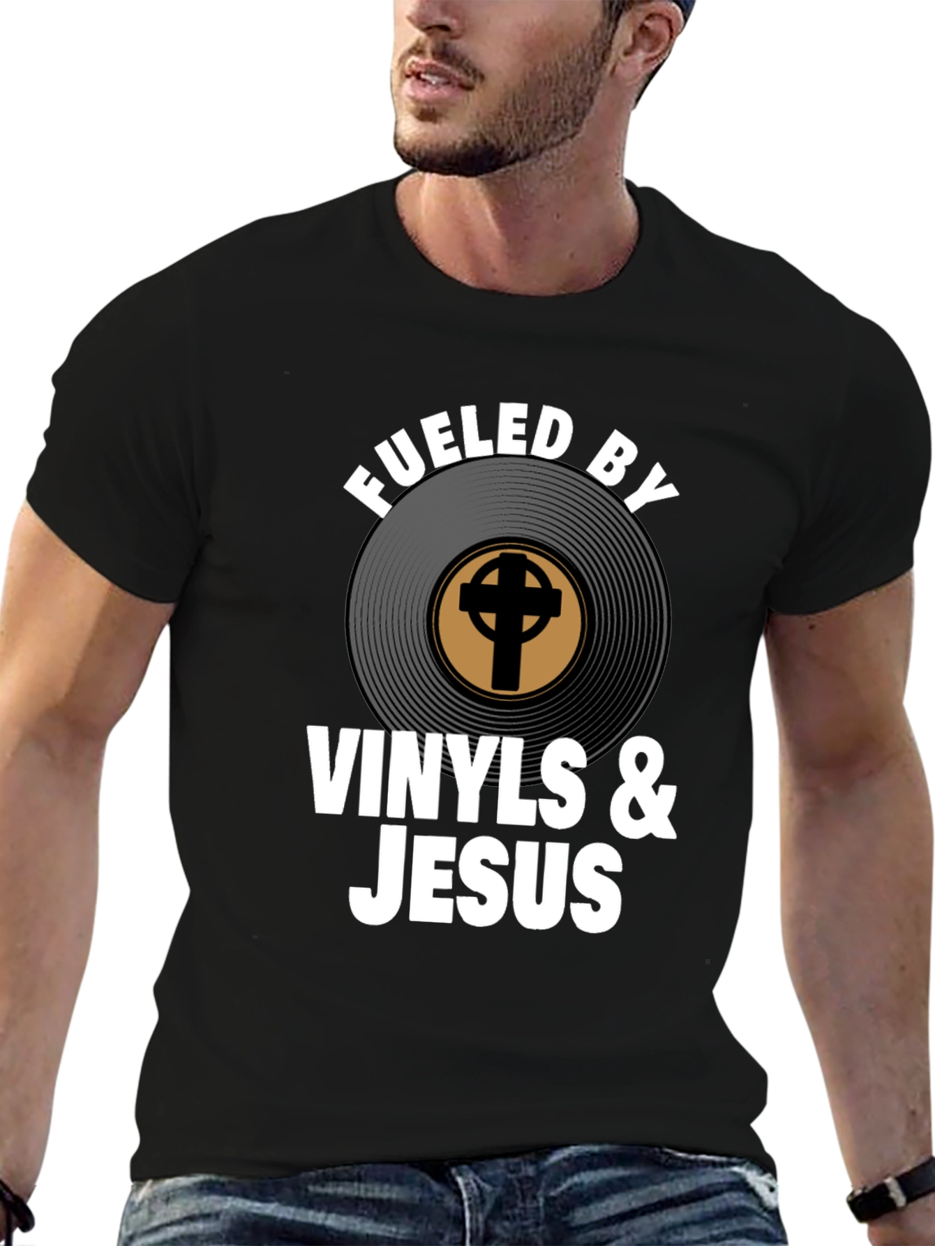Fueled By Vinyls & Jesus T-Shirt