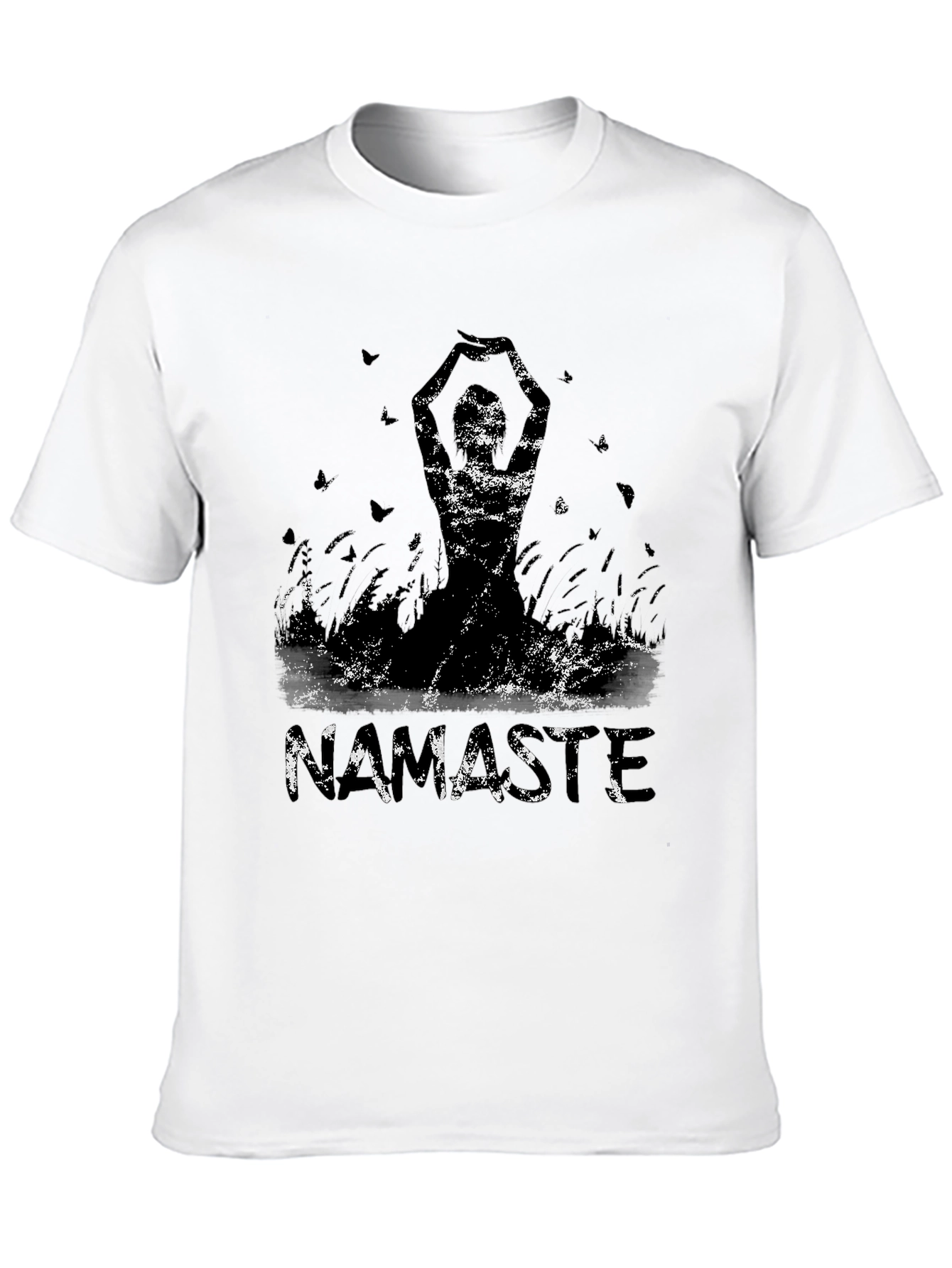 Namaste Graphic Tee - Stylish Yoga Design