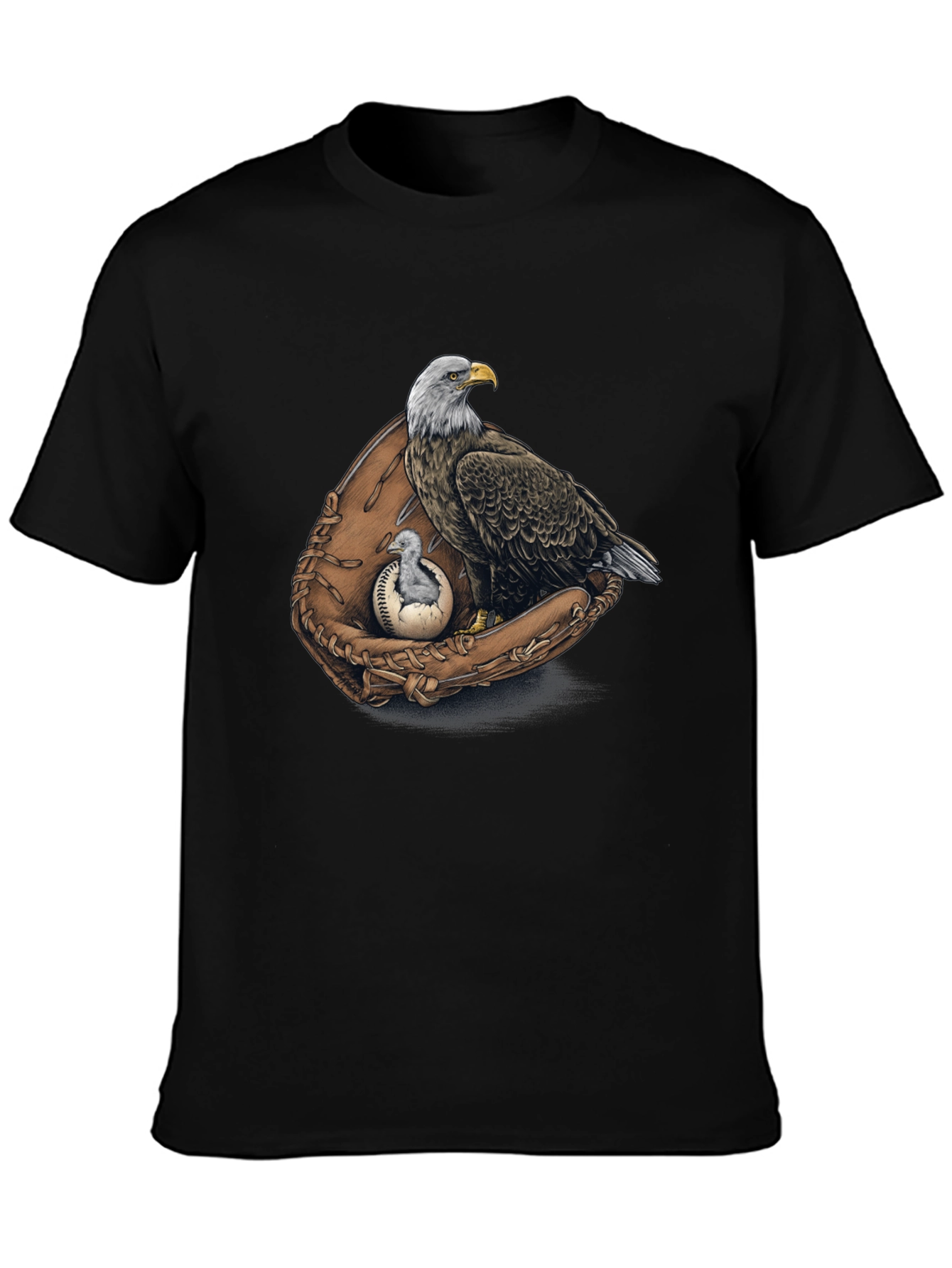 Eagle Baseball Glove Graphic Tee