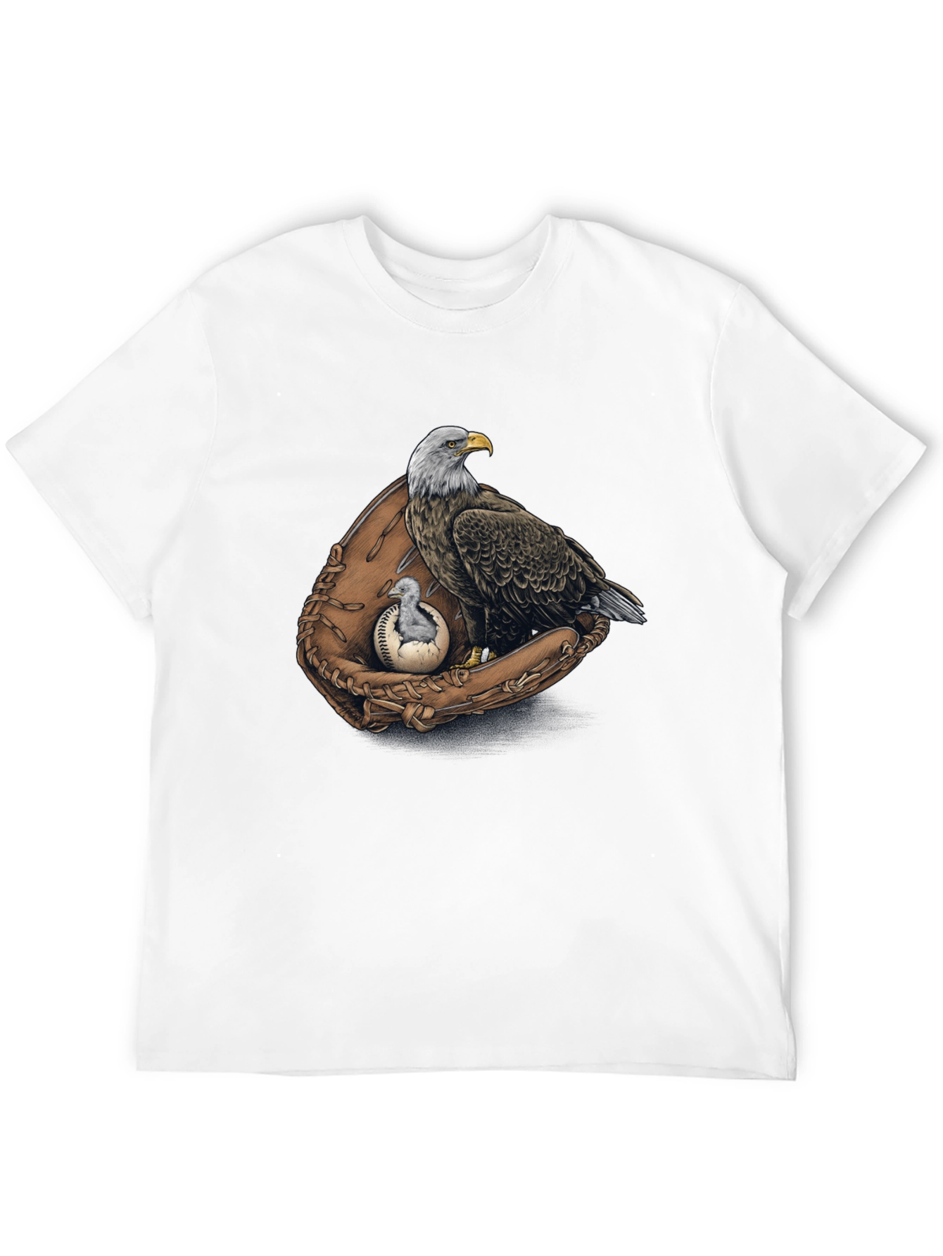 Eagle Baseball Glove Graphic Tee