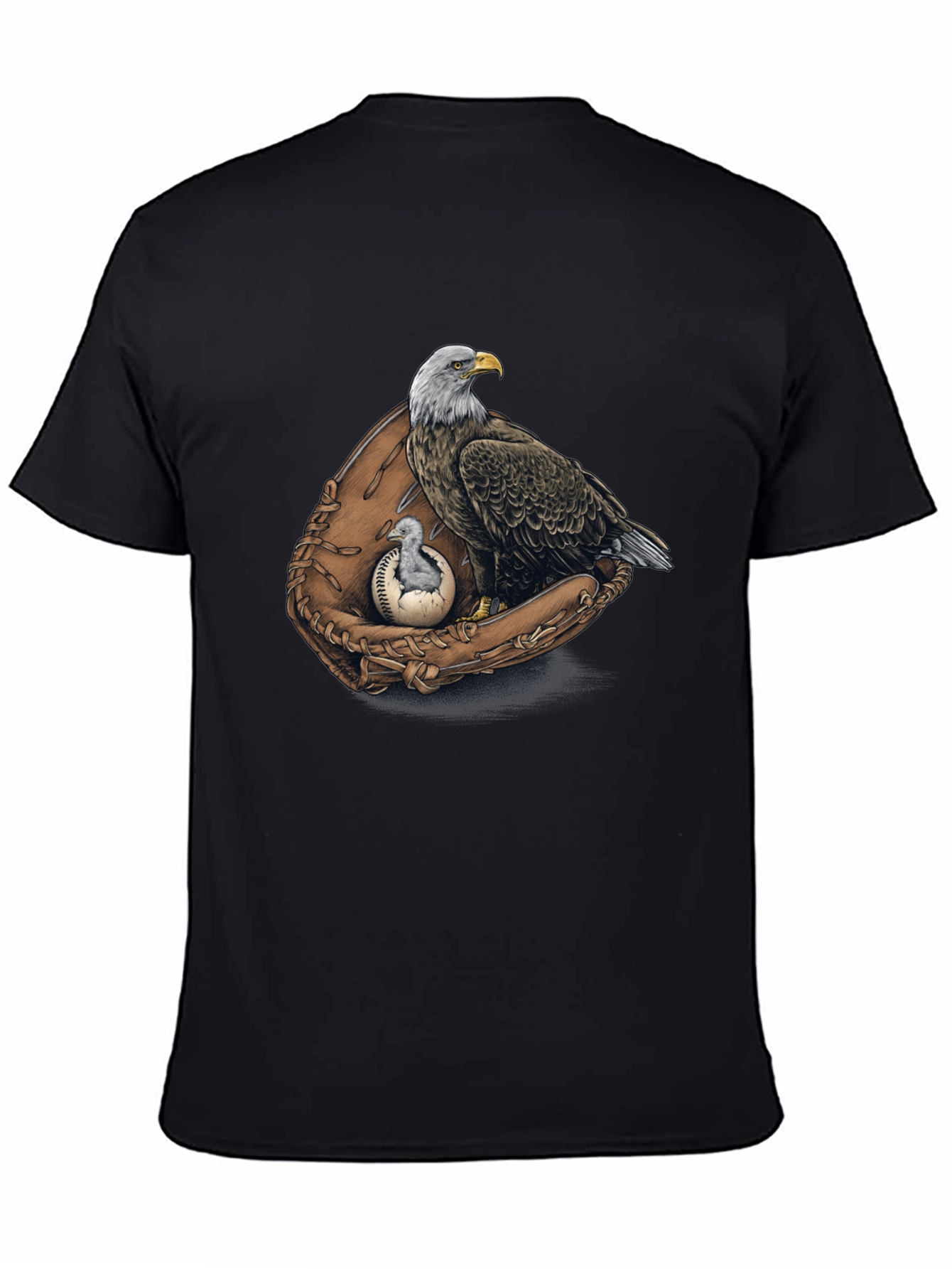 Eagle Baseball Glove Graphic Tee