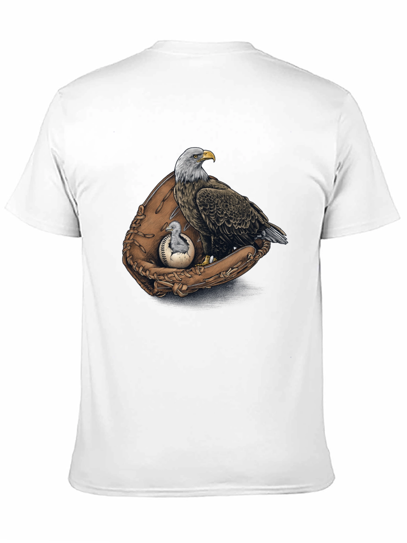 Eagle Baseball Glove Graphic Tee