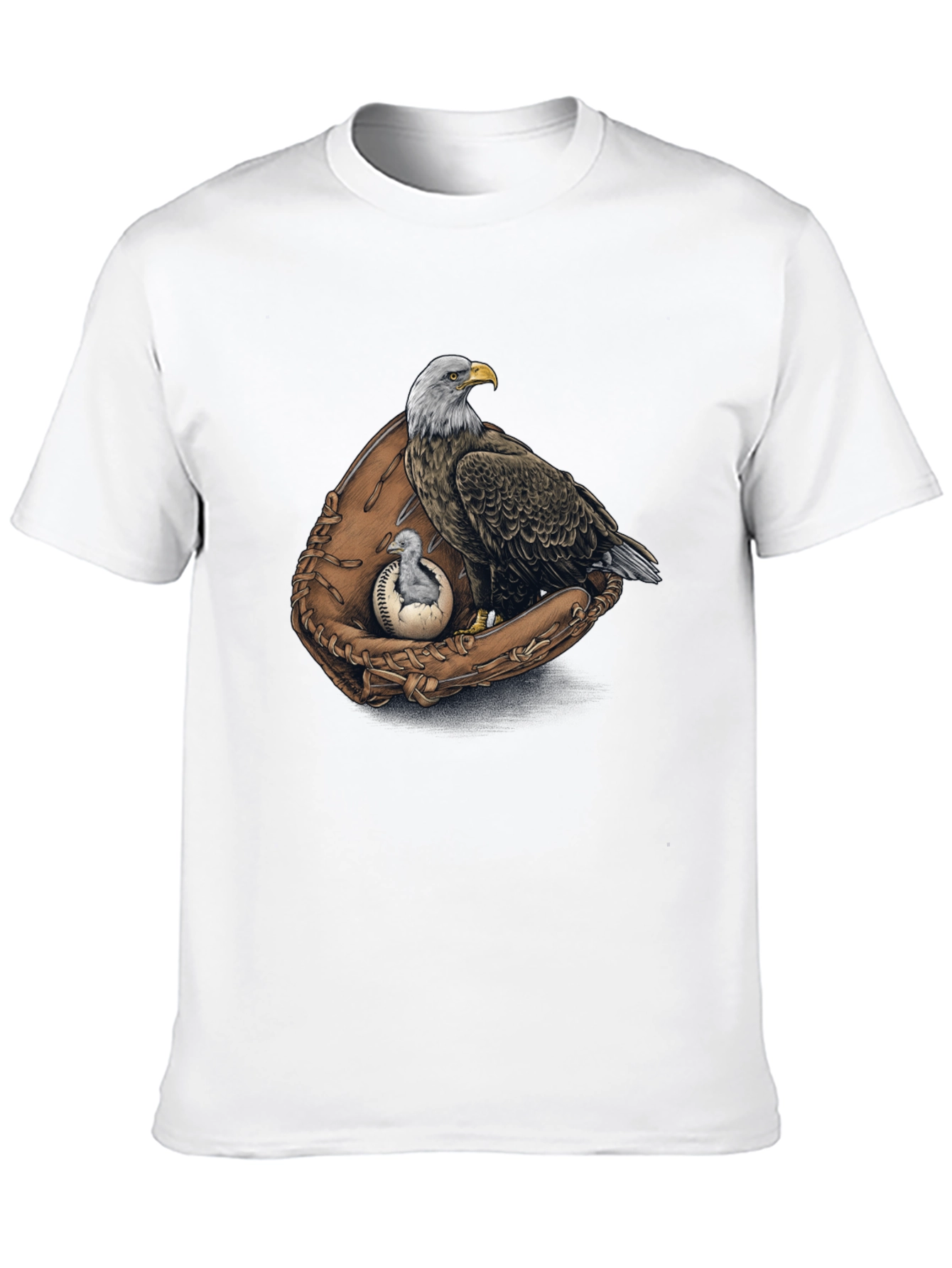 Eagle Baseball Glove Graphic Tee