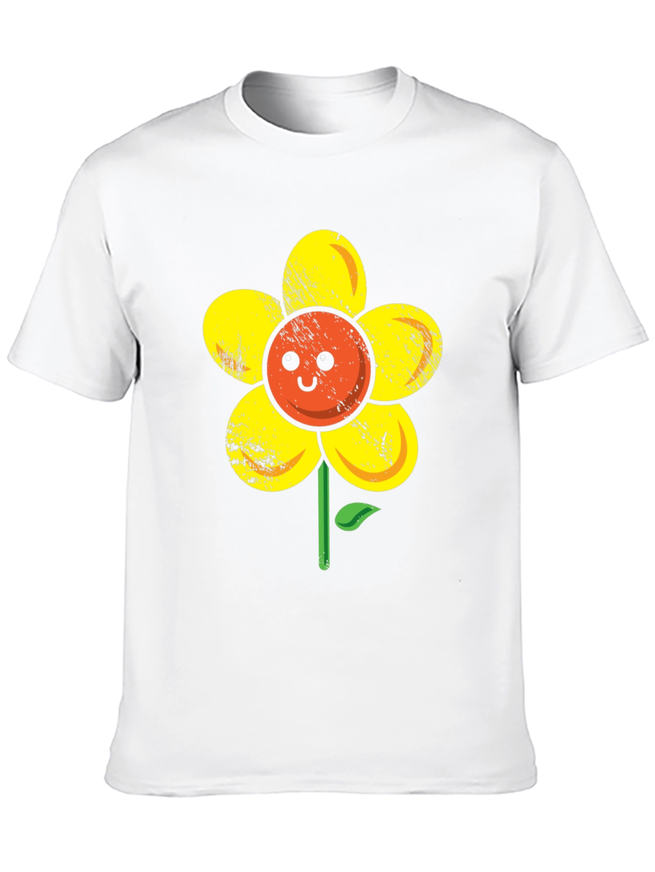 Happy Flower Graphic T-Shirt