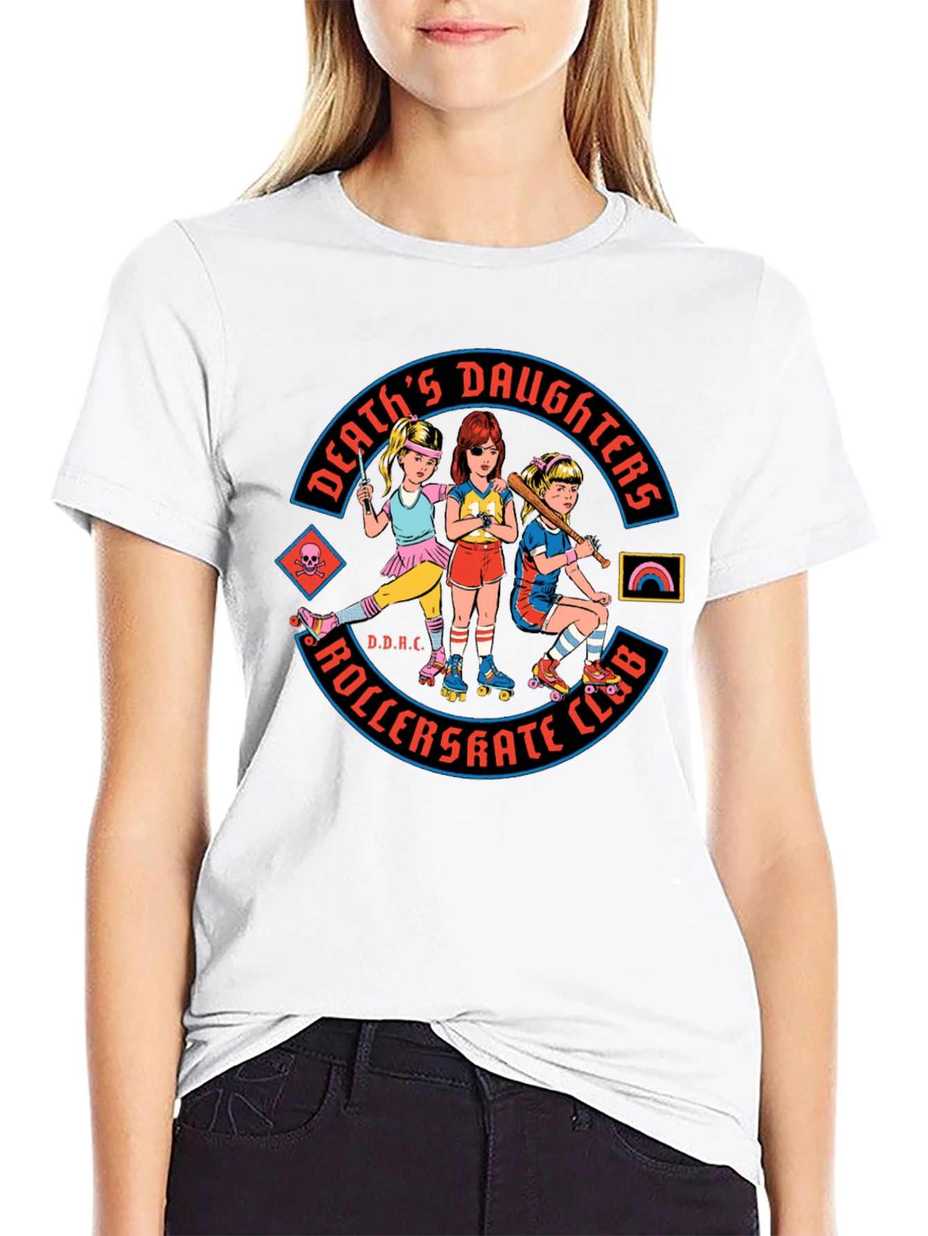 Deaths Daughters Roller Skate Club Graphic Tee