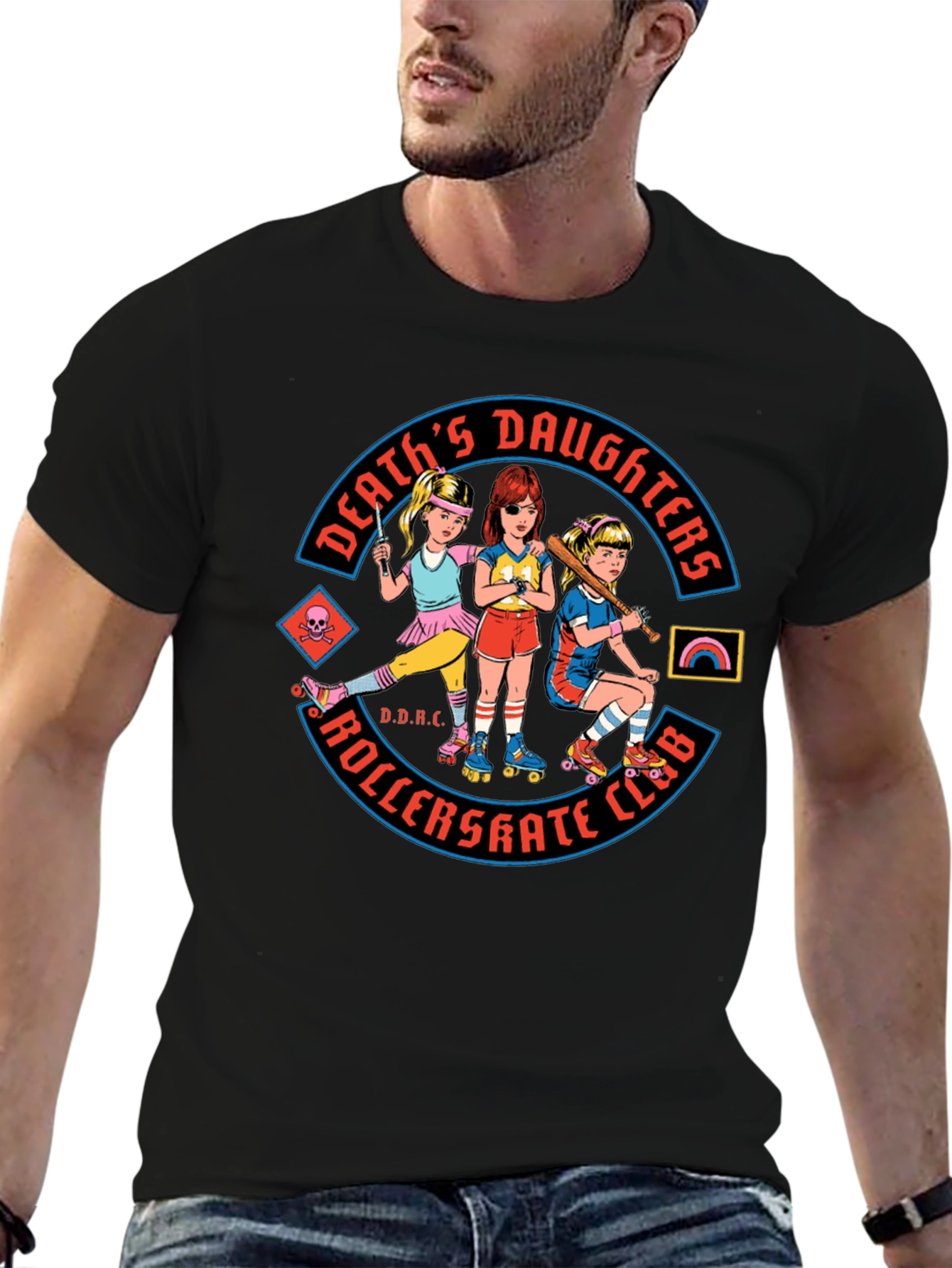 Deaths Daughters Roller Skate Club Graphic Tee