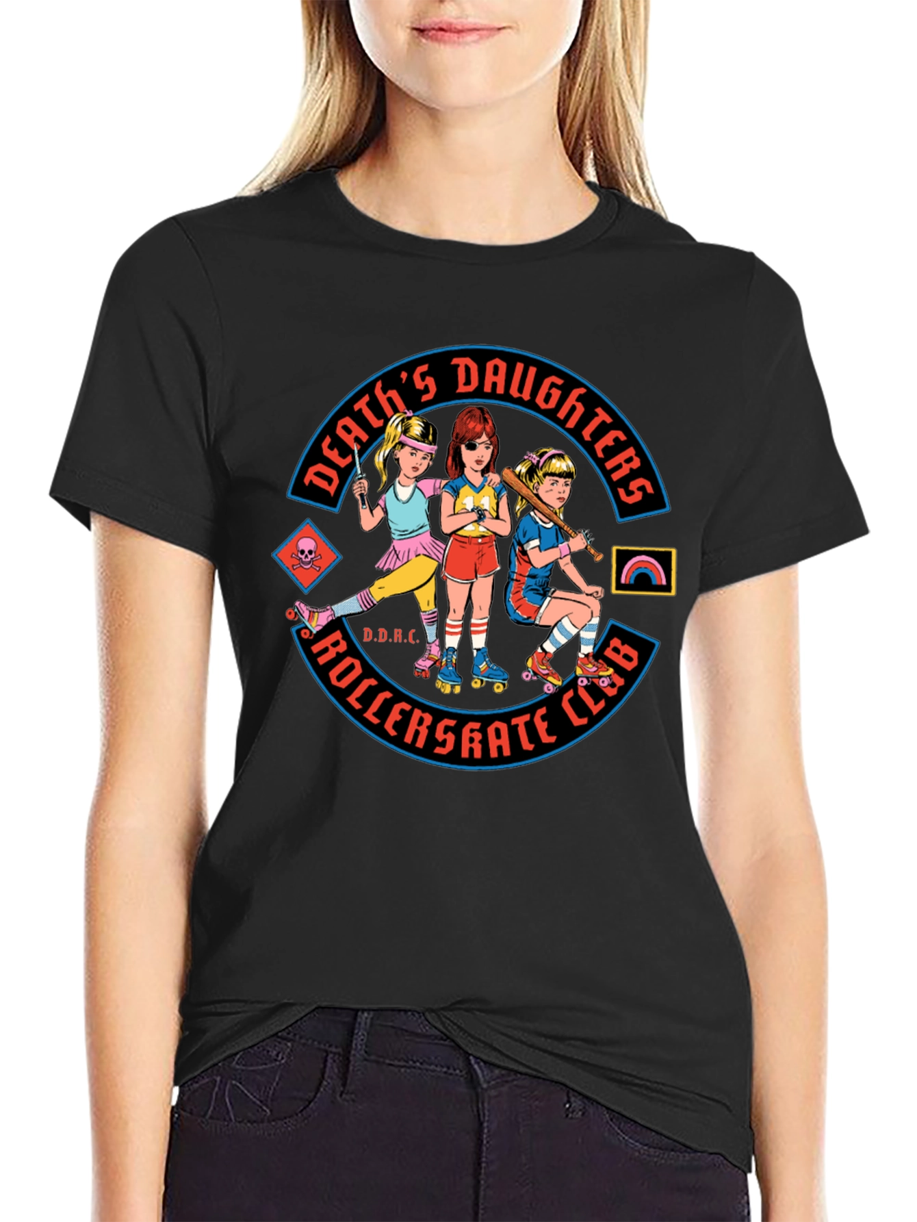 Deaths Daughters Roller Skate Club Graphic Tee