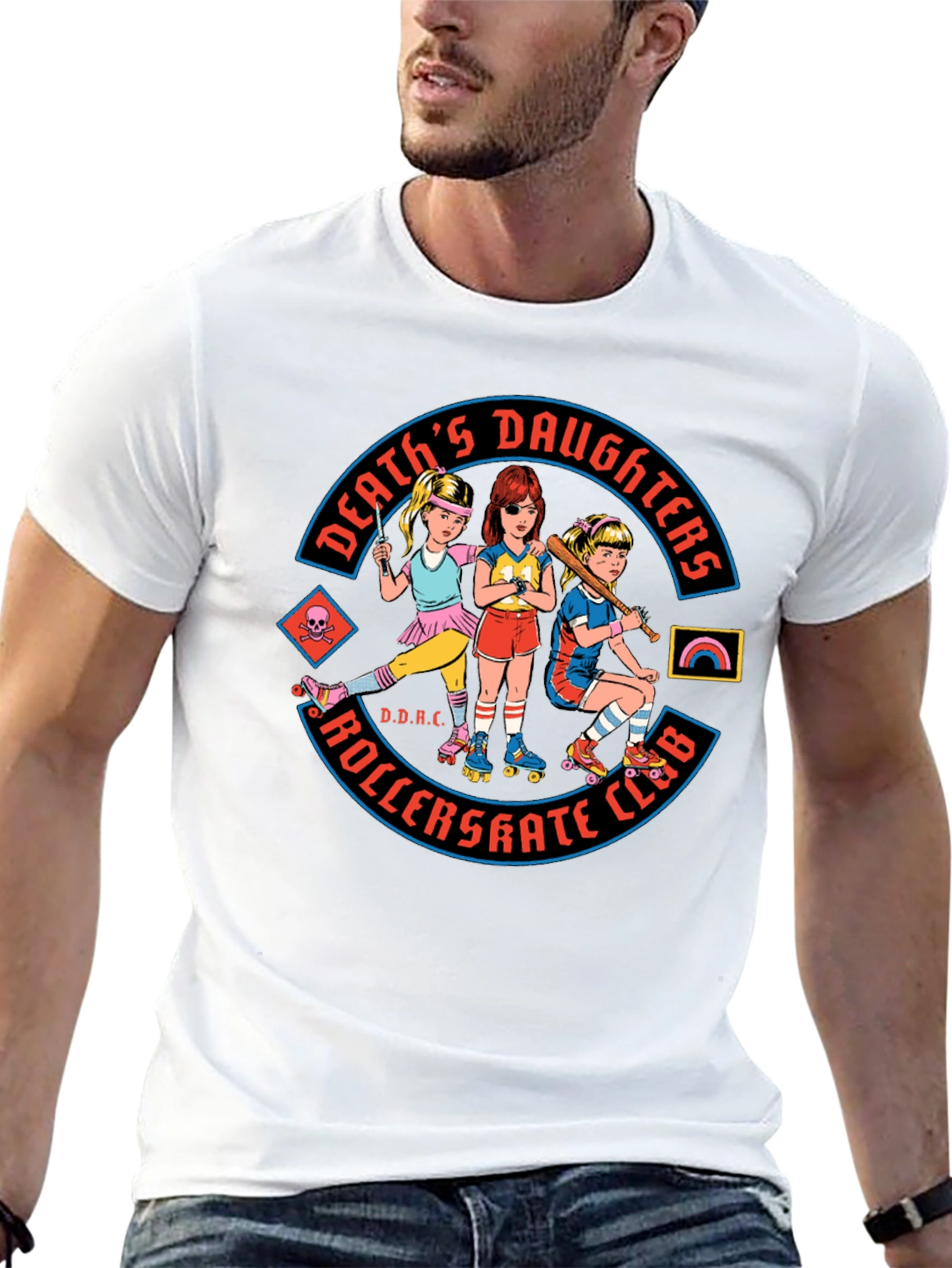 Deaths Daughters Roller Skate Club Graphic Tee