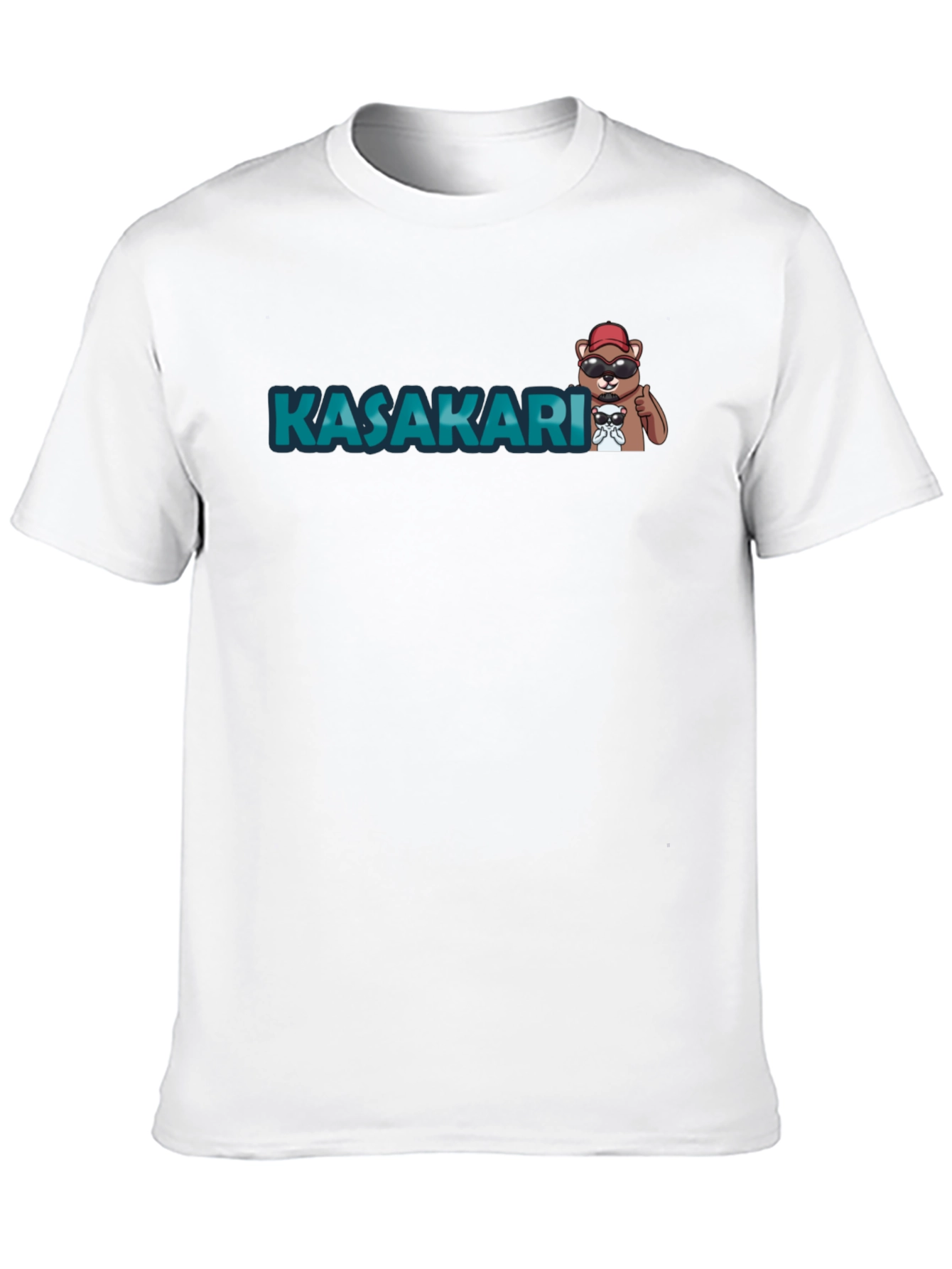KASAKARI Bear Graphic Black T-Shirt