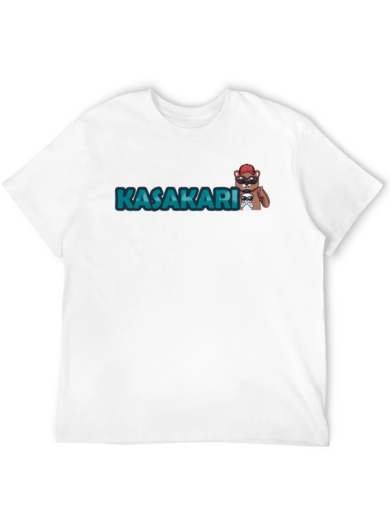 KASAKARI Bear Graphic Black T-Shirt