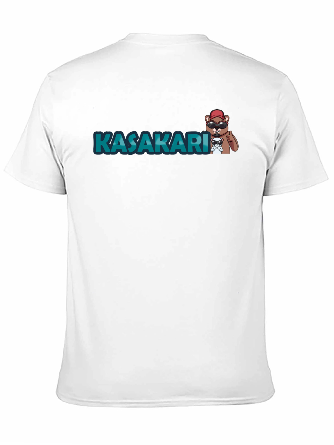 KASAKARI Bear Graphic Black T-Shirt