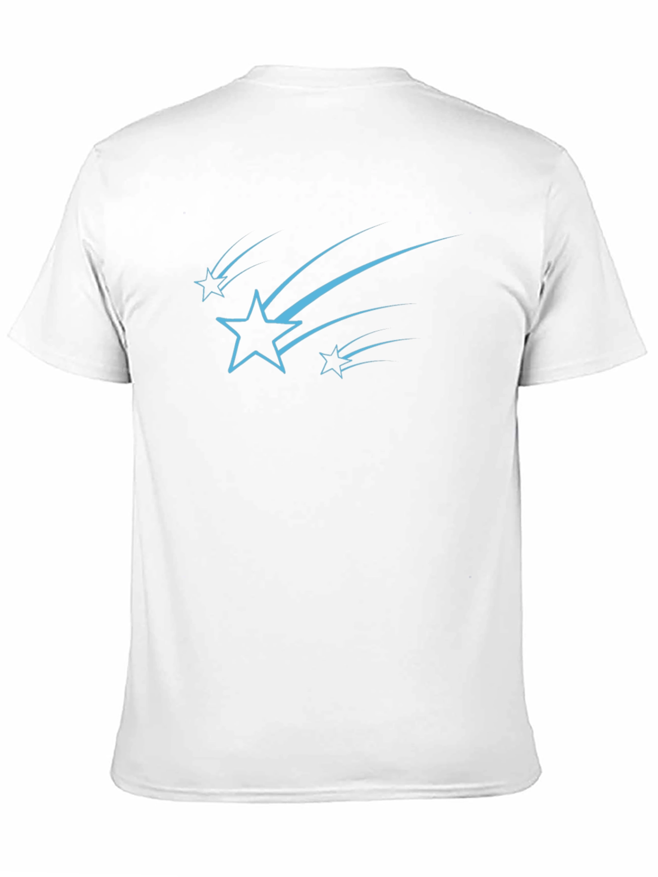 Stylish Black Tee with Starry Design