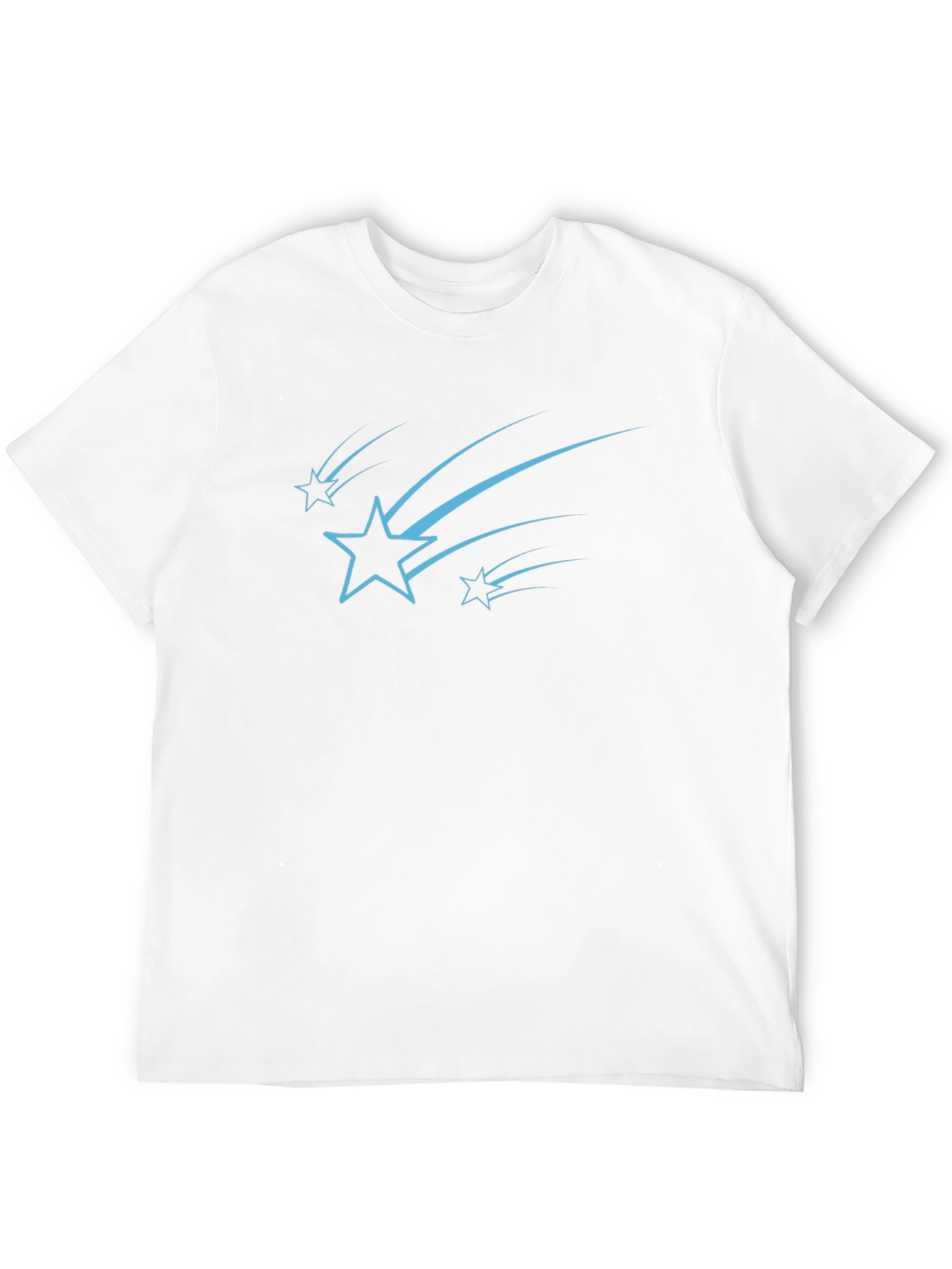 Stylish Black Tee with Starry Design