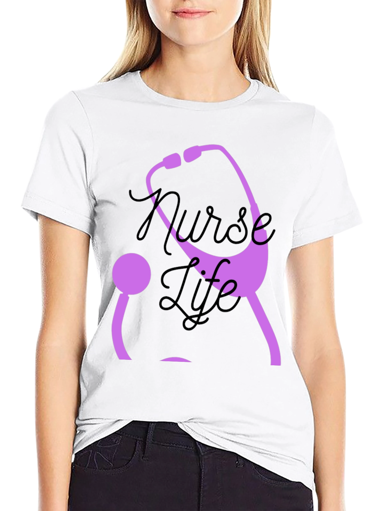 Nurse Life Stethoscope Graphic Tee