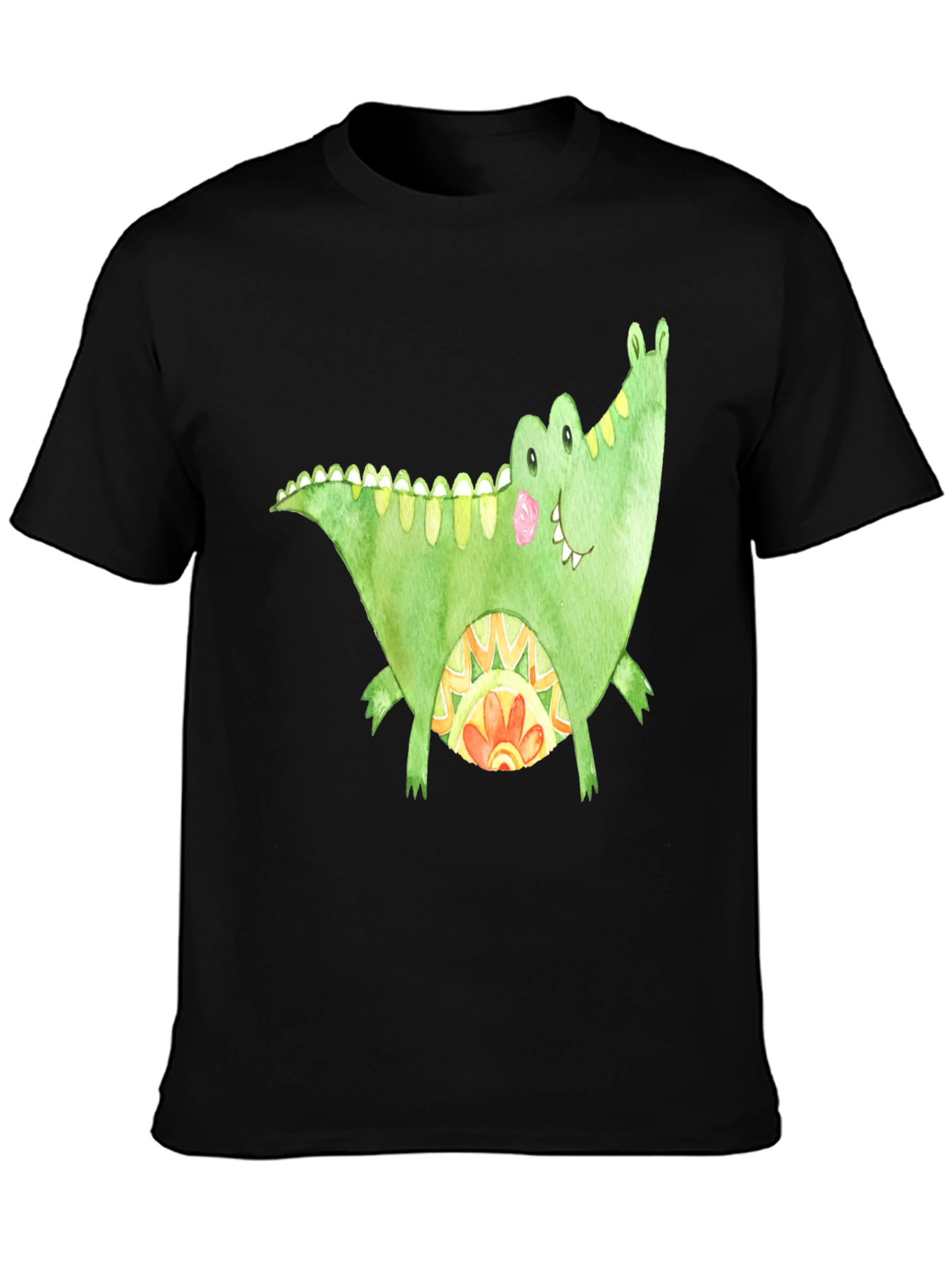Fun Alligator Graphic Tee - Black